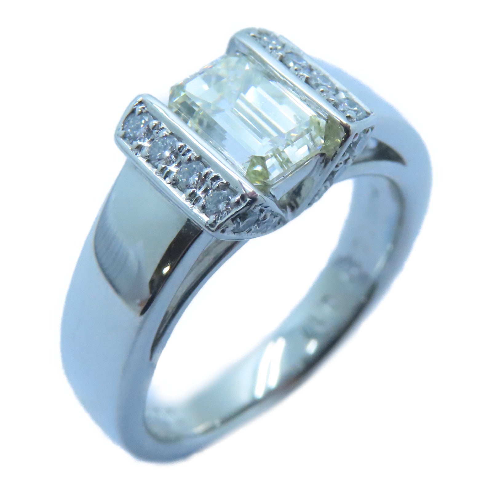 JEWELRY 【激減優惠】PT900鉑金Diamond Ring 1.027ct/0.17ct鑽石戒指US#5.5