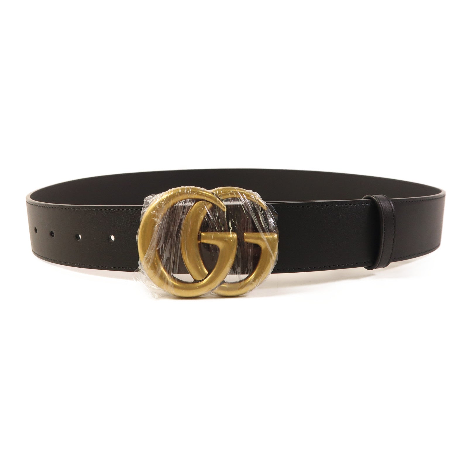 GUCCI 牛皮皮革GG Belt 95金扣皮帶