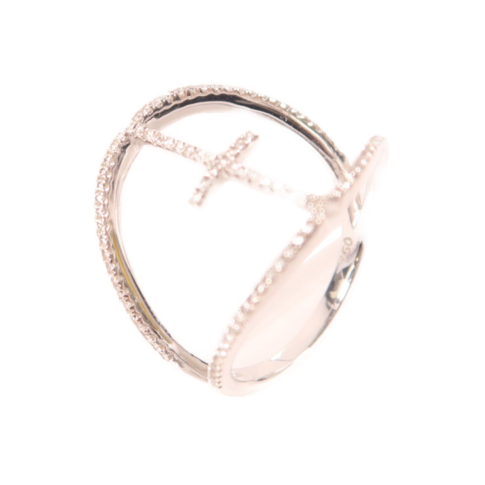 JEWELRY 【激減優惠】18K白金/鑽石Diamond Ring戒指US#6.25