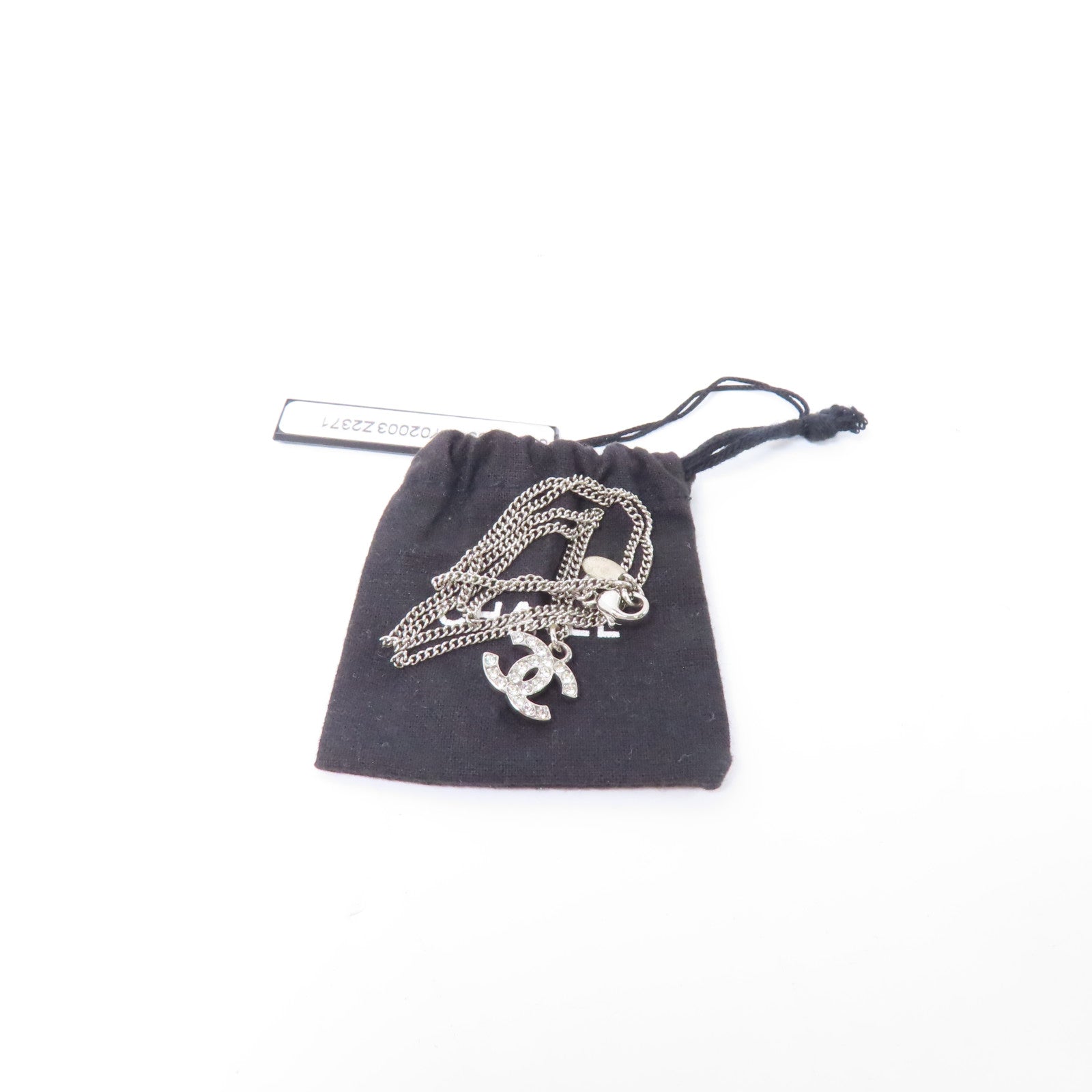 CHANEL 金屬Necklace項鍊銀色