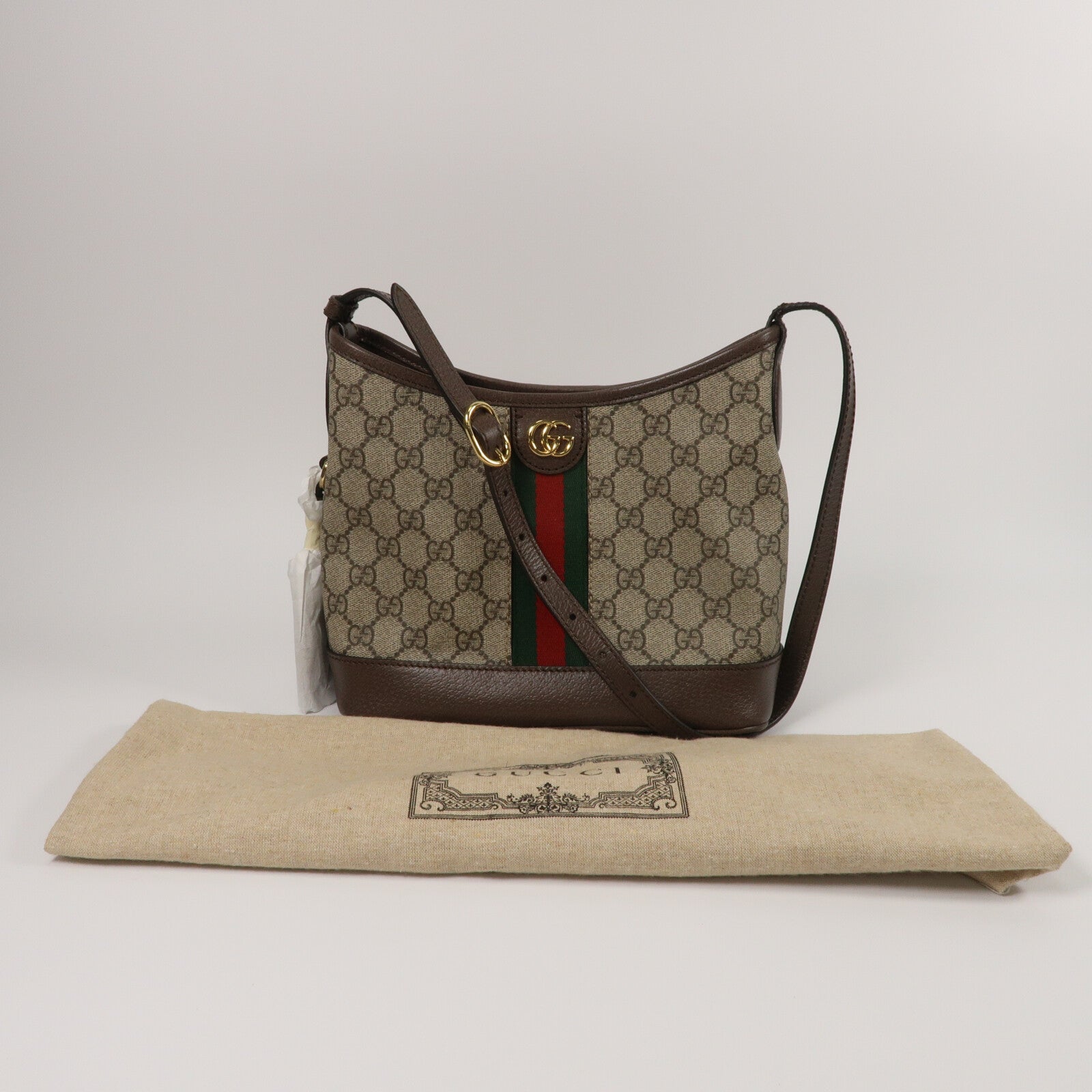 GUCCI 塗層帆布Ophidia GG Small肩背袋