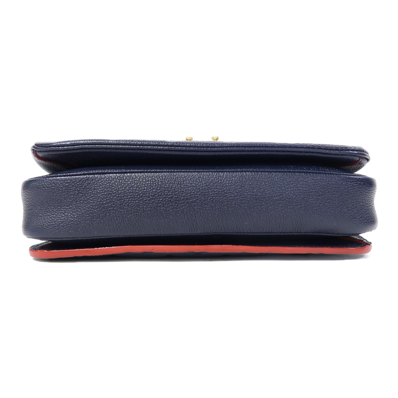 LOUIS VUITTON Monogram Empreinte Pochette Metis金扣手挽肩背兩用袋藍色