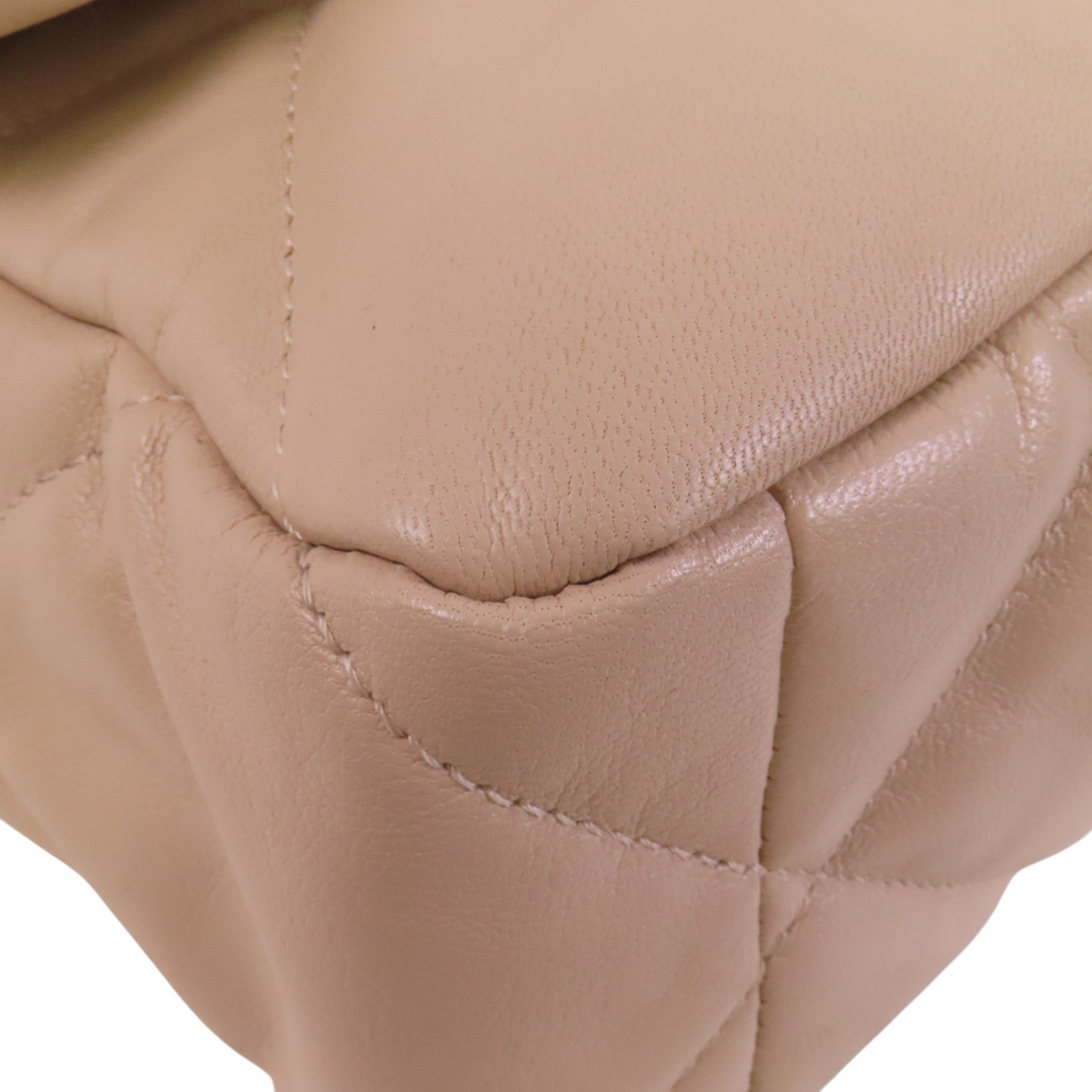 CHANEL 羊皮皮革C19金扣鏈帶手挽肩背兩用袋