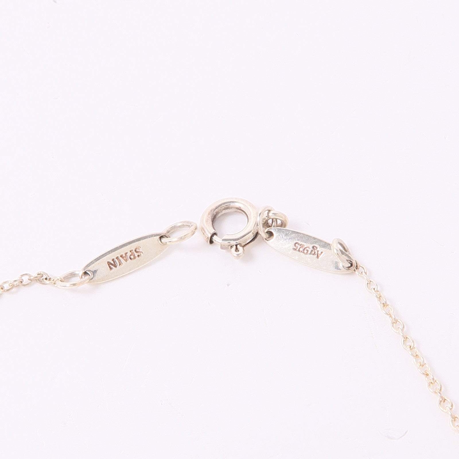 TIFFANY＆CO 925純銀Peretti Heart Necklace鑽石項鍊