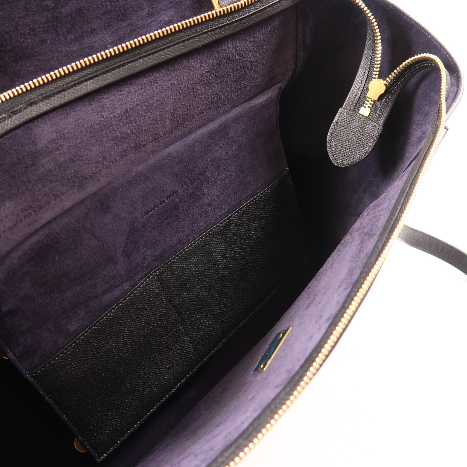 CELINE 牛皮皮革Micro Belt金扣手挽袋