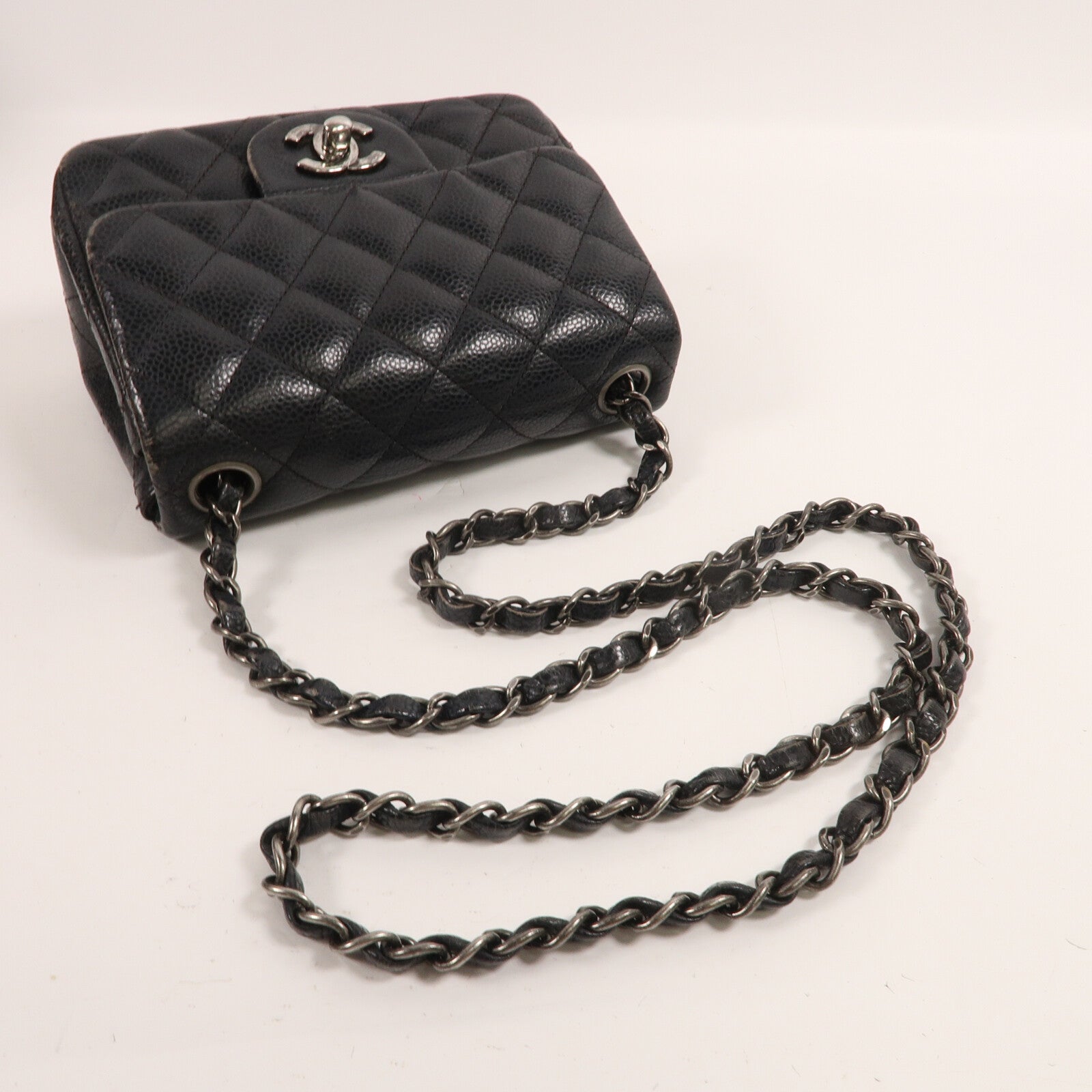 CHANEL 牛皮皮革Classic 17鏈帶肩背袋