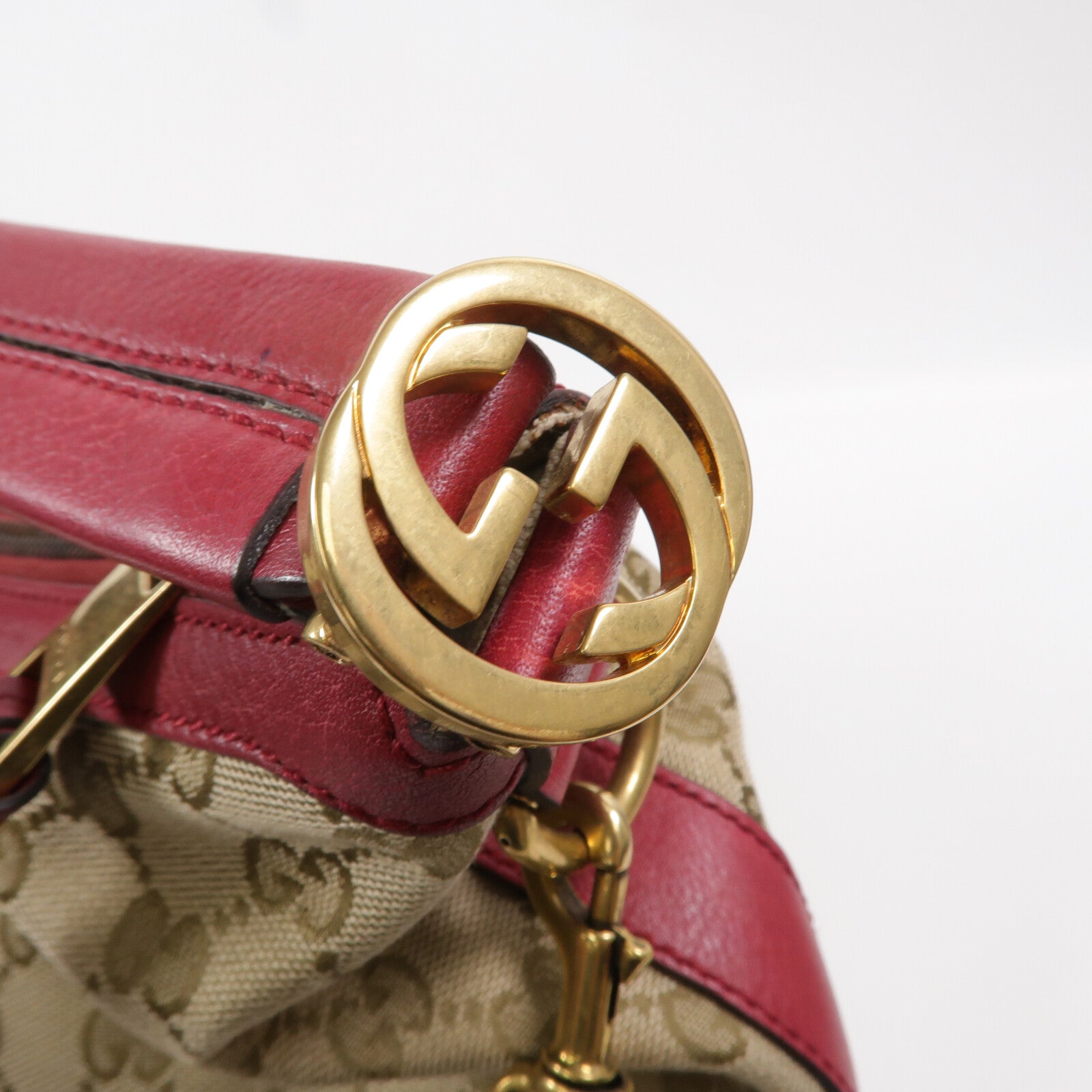 GUCCI 帆布Miss GG Hobo手挽肩背兩用袋