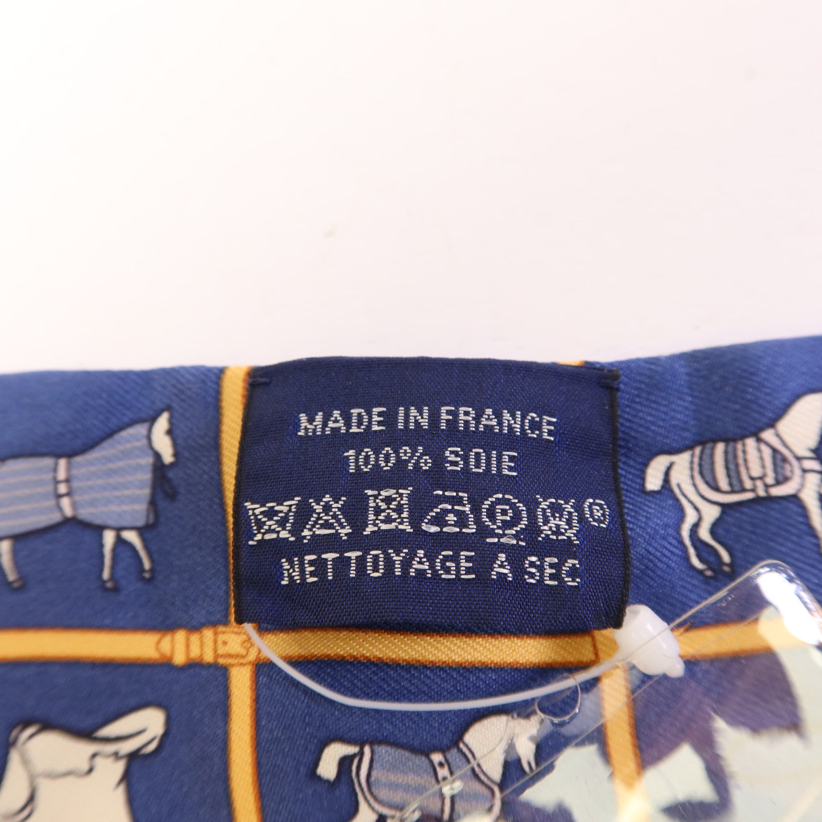 HERMES 絲質Twilly絲巾Blue