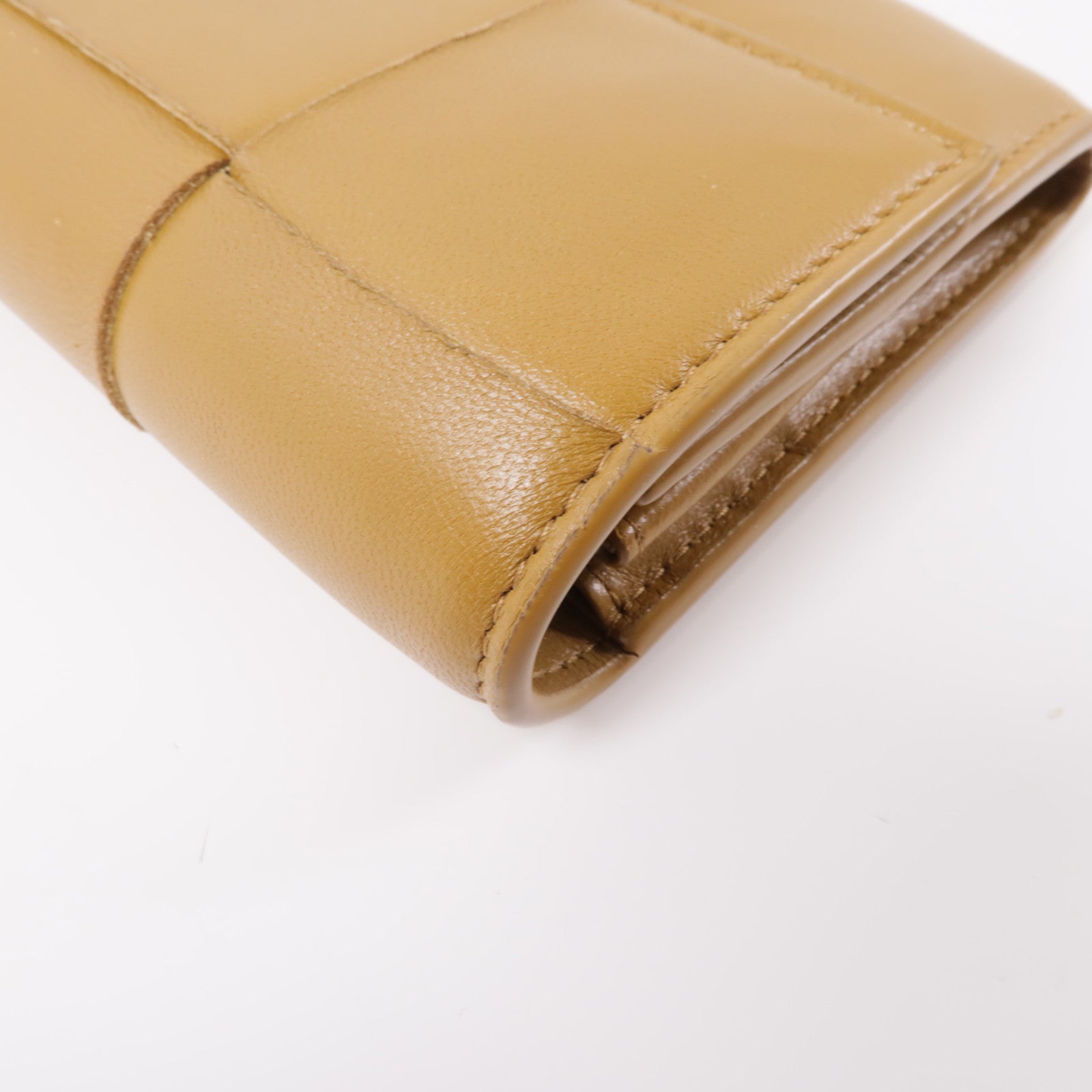 BOTTEGA VENETA 皮革Long Wallet金扣長錢包棕色