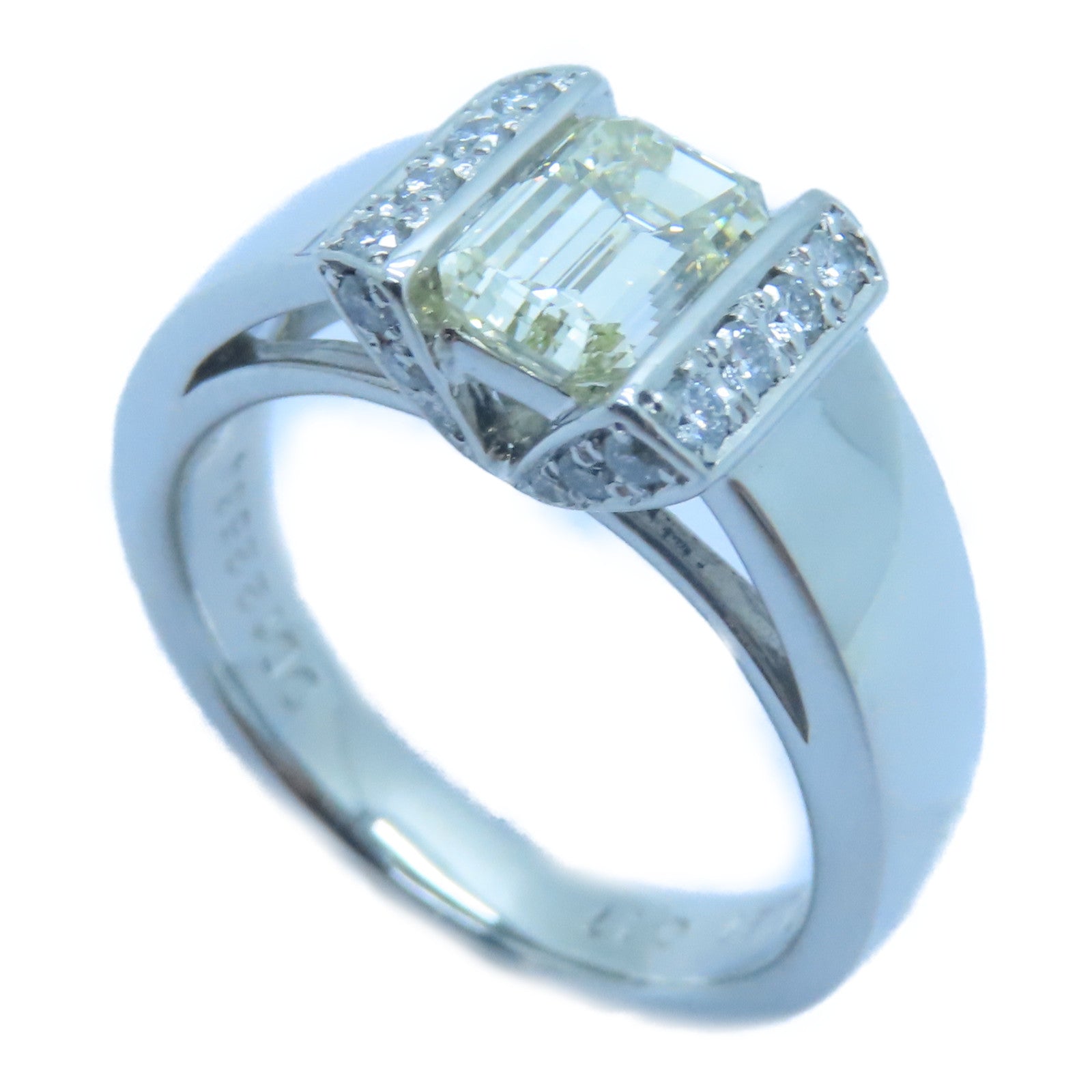JEWELRY 【激減優惠】PT900鉑金Diamond Ring 1.027ct/0.17ct鑽石戒指US#5.5