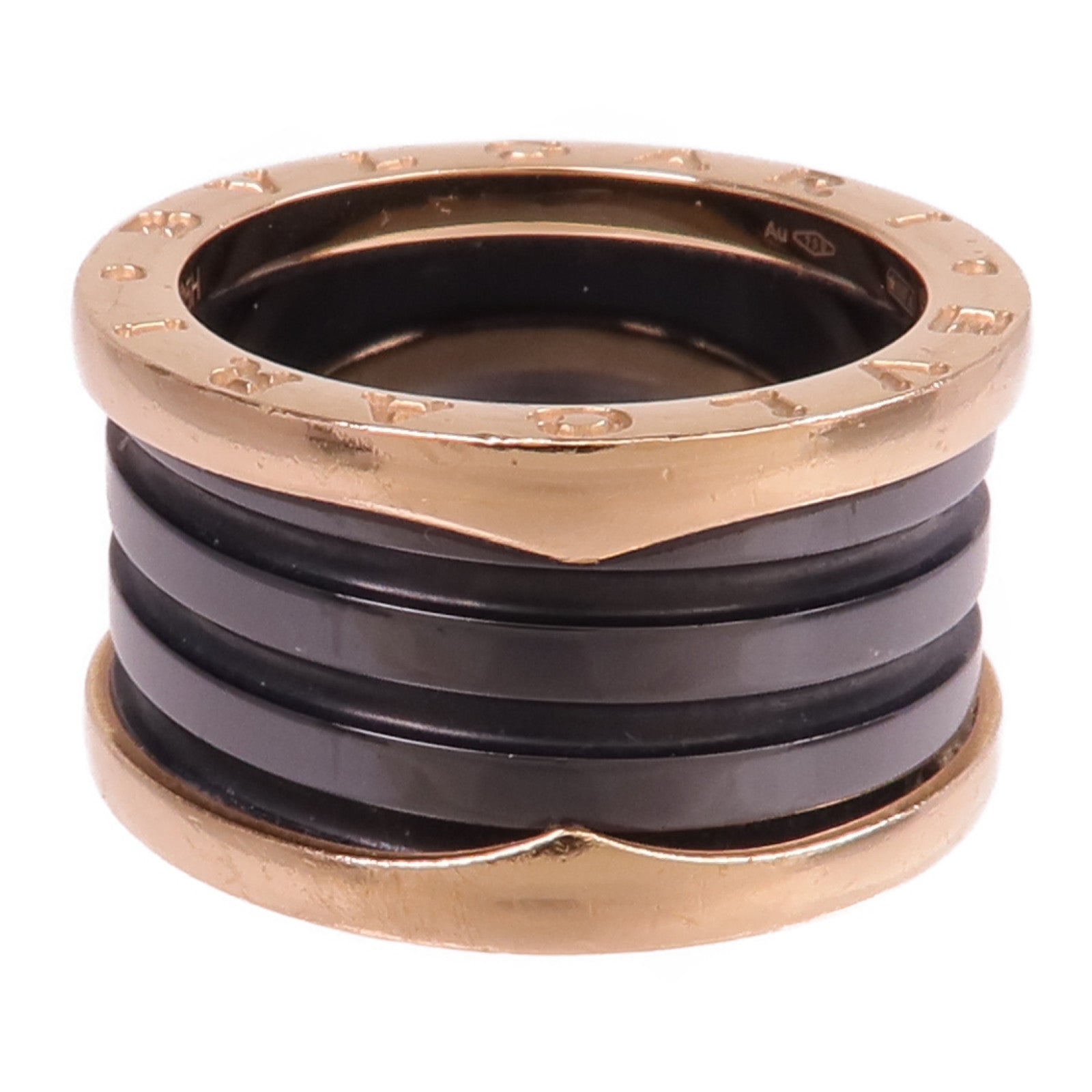 BVLGARI 18K玫瑰金/陶瓷B.zero1 Ring戒指Bvlgari#54/US#6.5