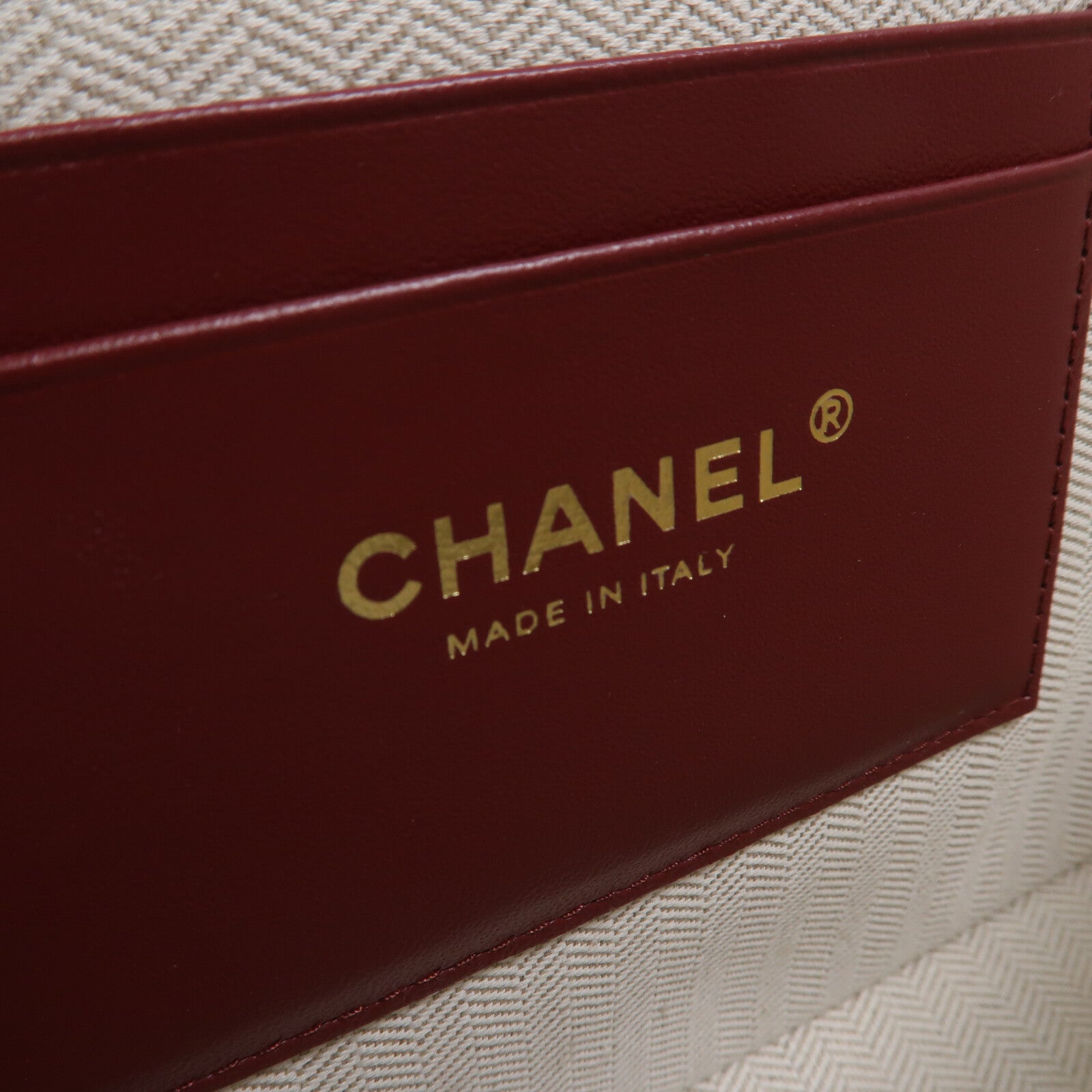 CHANEL 牛皮皮革Vanity With Chain鏈帶手挽肩背兩用袋