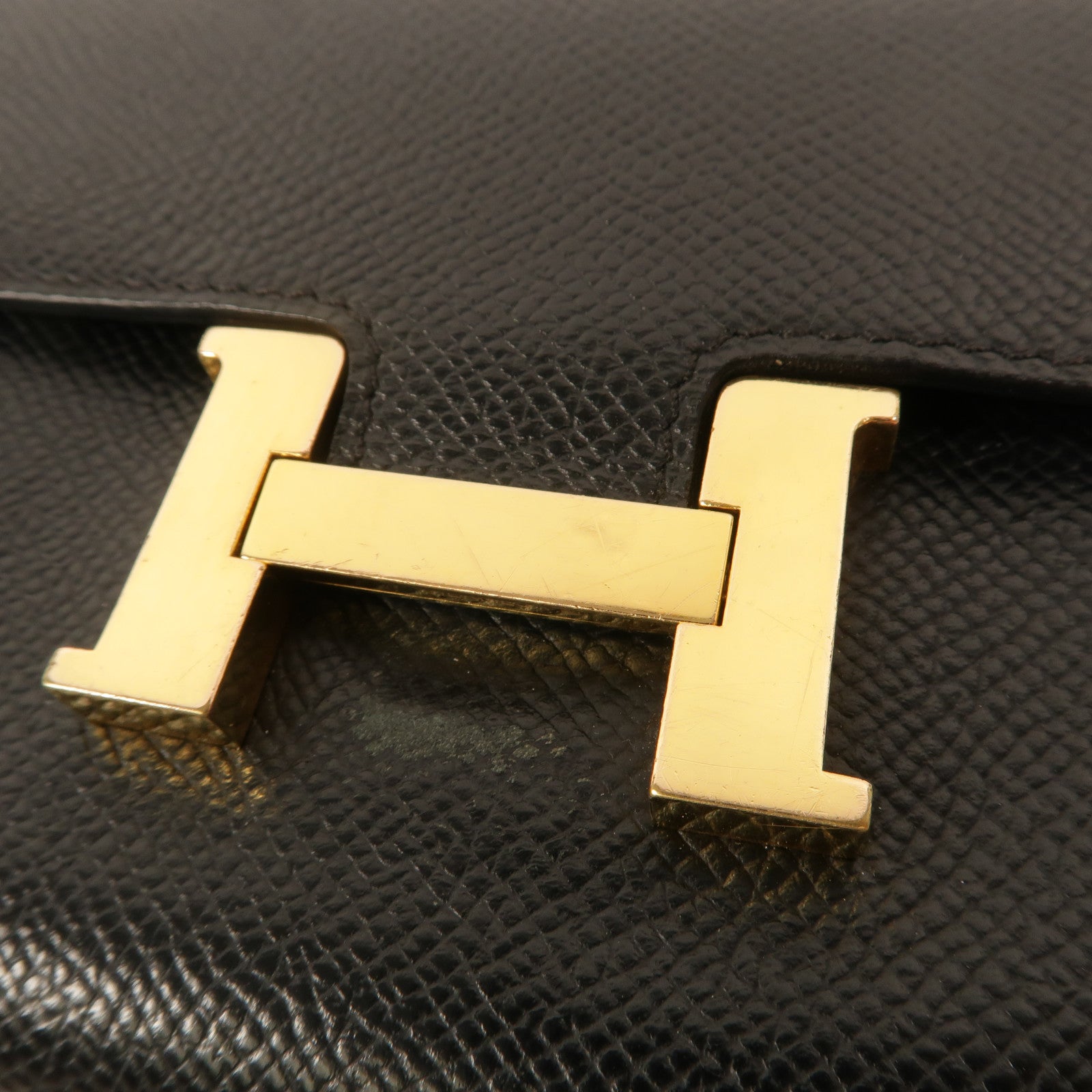 HERMES 皮革Constance To Go肩背袋Noir