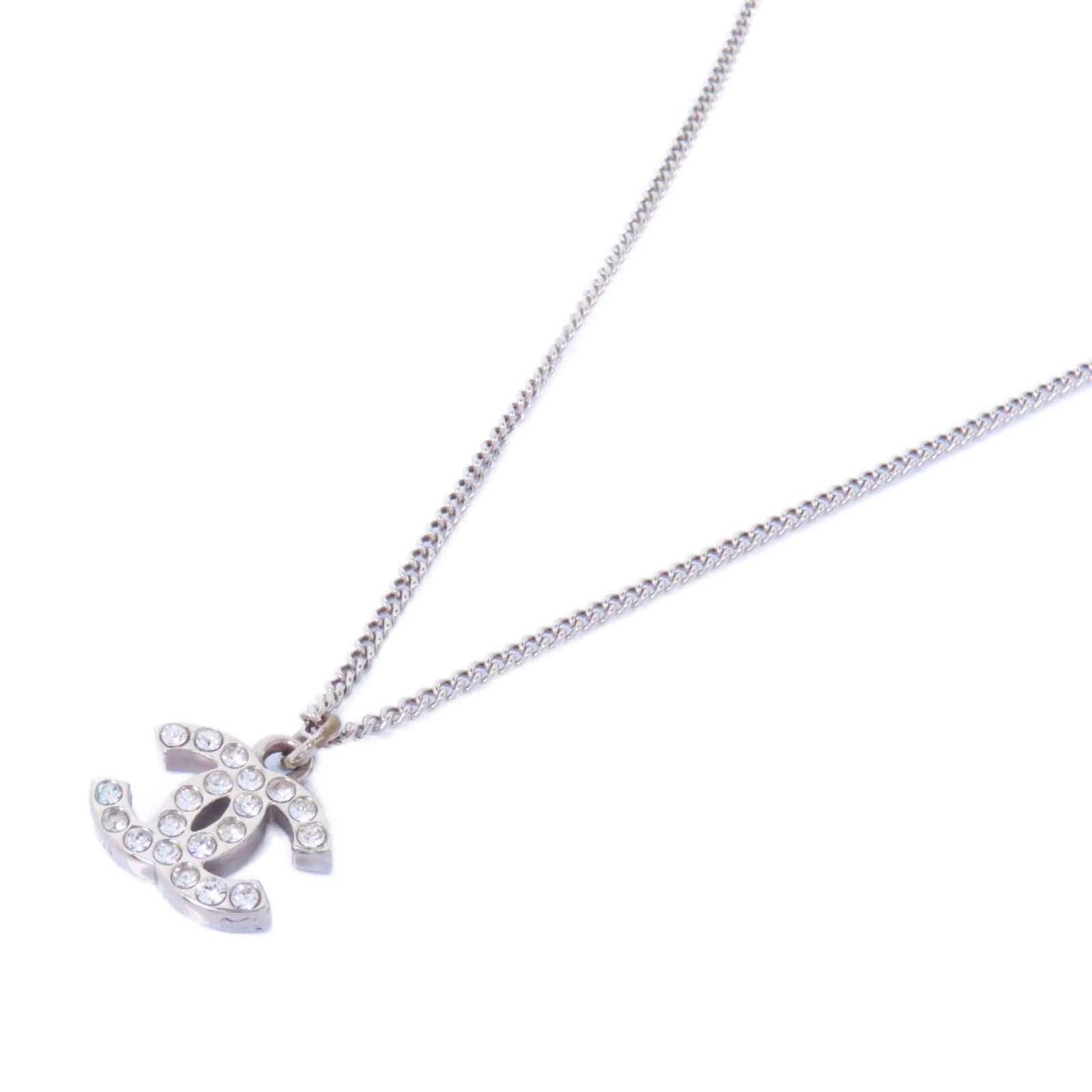 CHANEL 金屬Necklace項鍊銀色