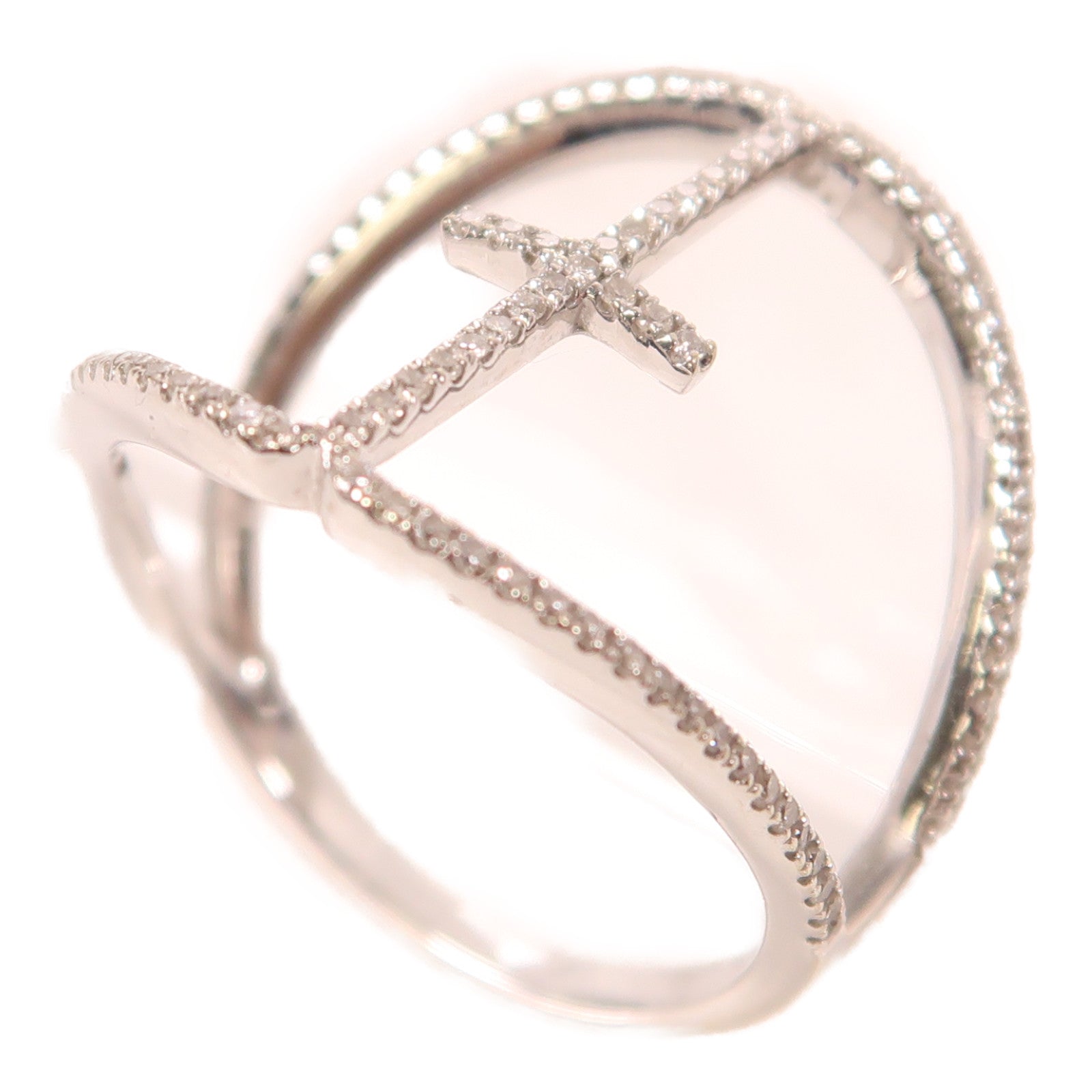JEWELRY 【激減優惠】18K白金/鑽石Diamond Ring戒指US#6.25