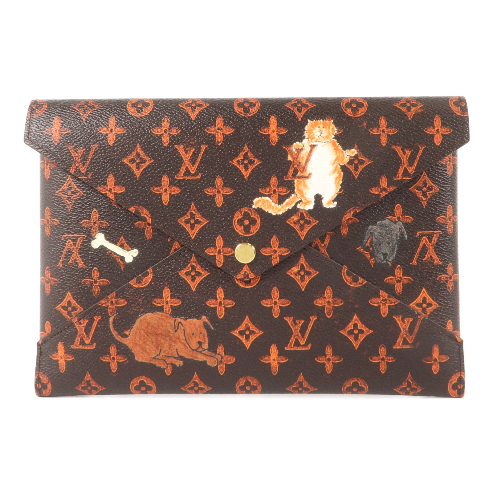 LOUIS VUITTON Catogram Pochette Kirigami小袋