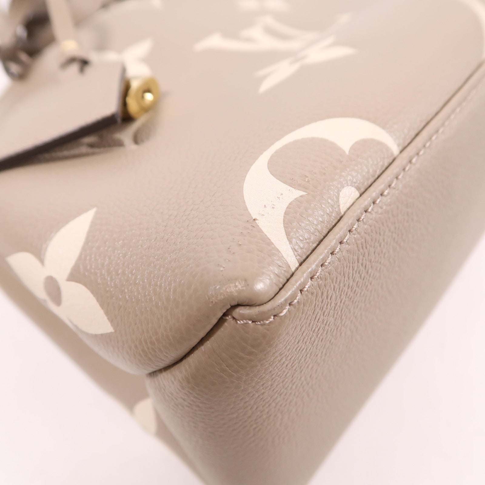 LOUIS VUITTON Monogram Empreinte Petit Palais金扣手挽肩背兩用袋