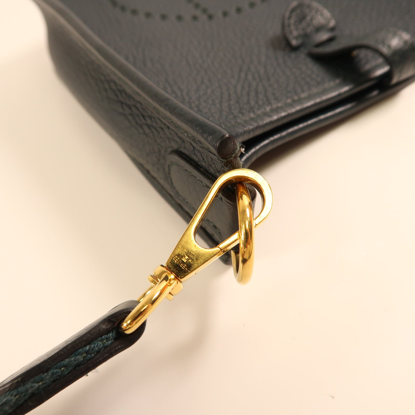 HERMES Clemence皮革Evelyne TPM金扣肩背袋