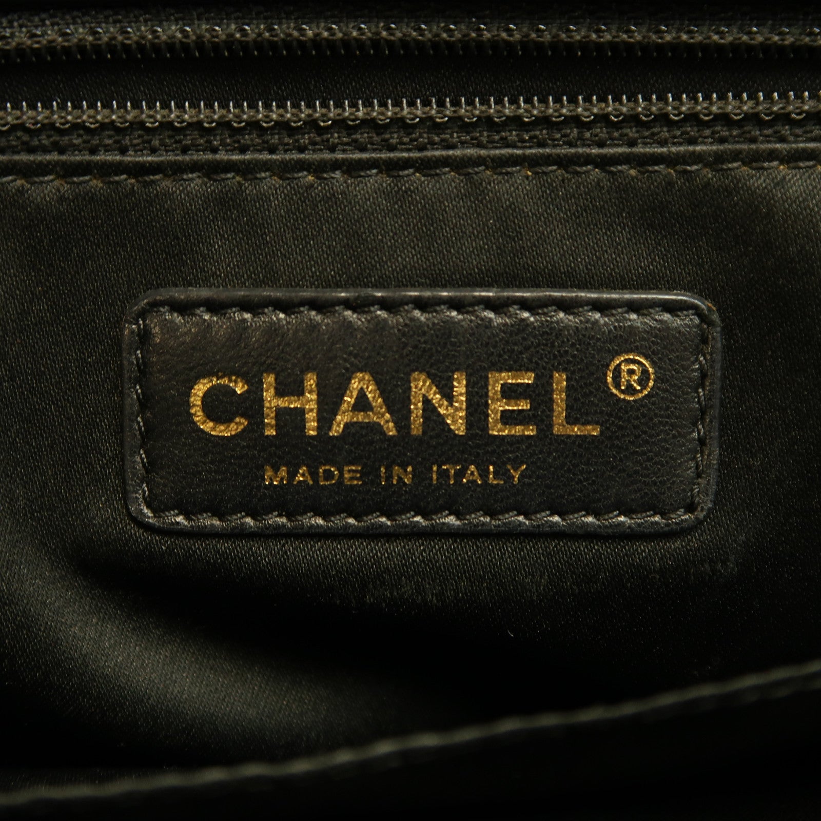 CHANEL 菱格Caviar皮革PST Petite Shopping Tote Bag金扣鏈帶手挽袋黑色
