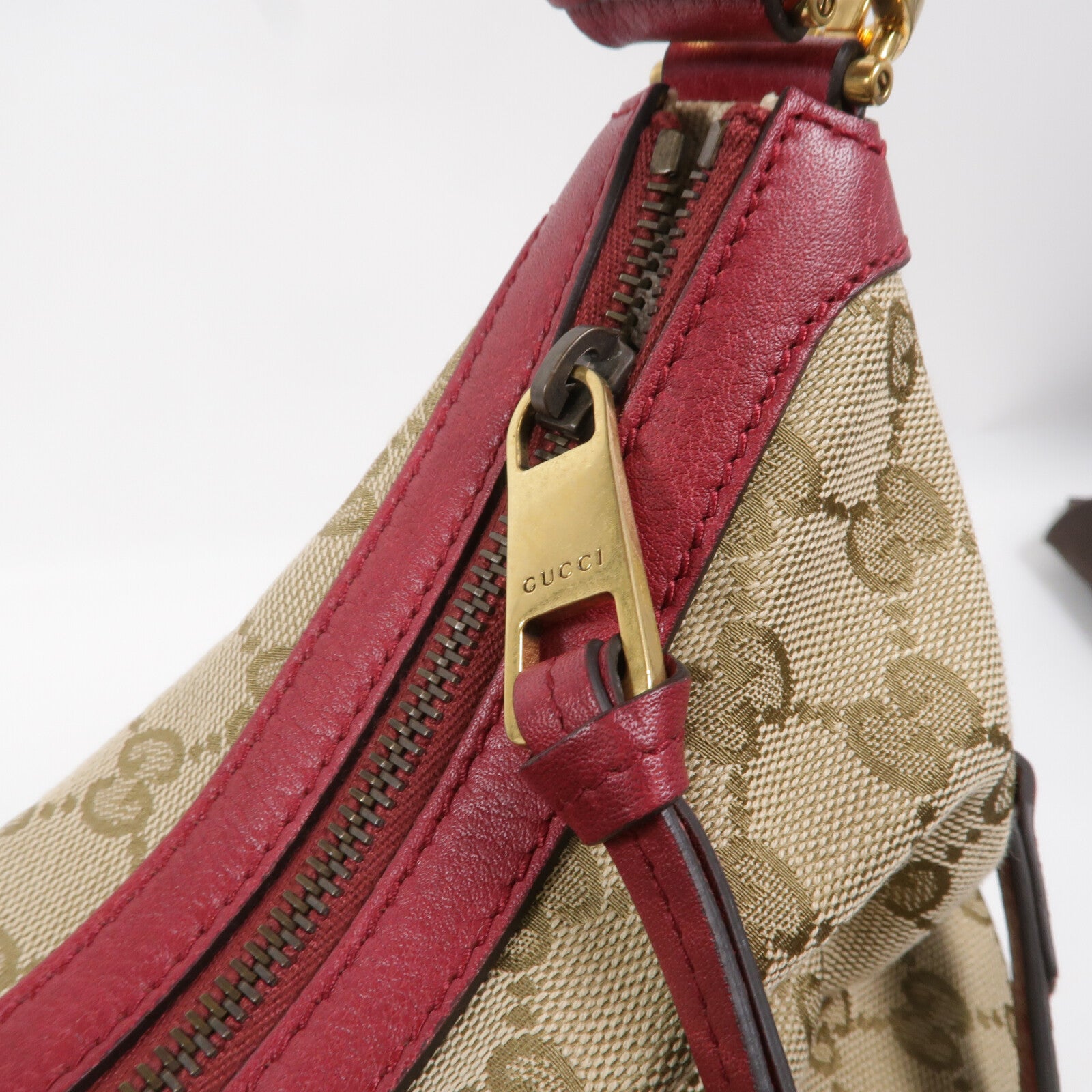 GUCCI 帆布Miss GG Hobo手挽肩背兩用袋