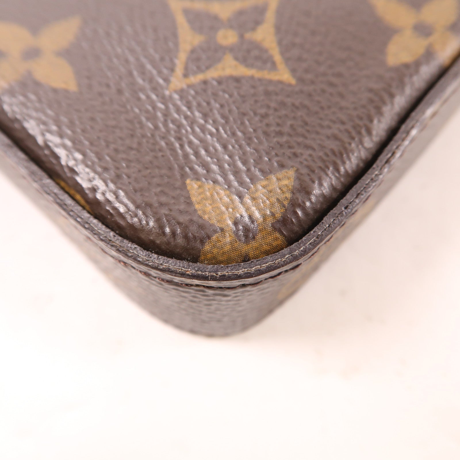 LOUIS VUITTON LV GHW Felicie Pochette Chain Shoulder Bag M61276 Monogram Brown