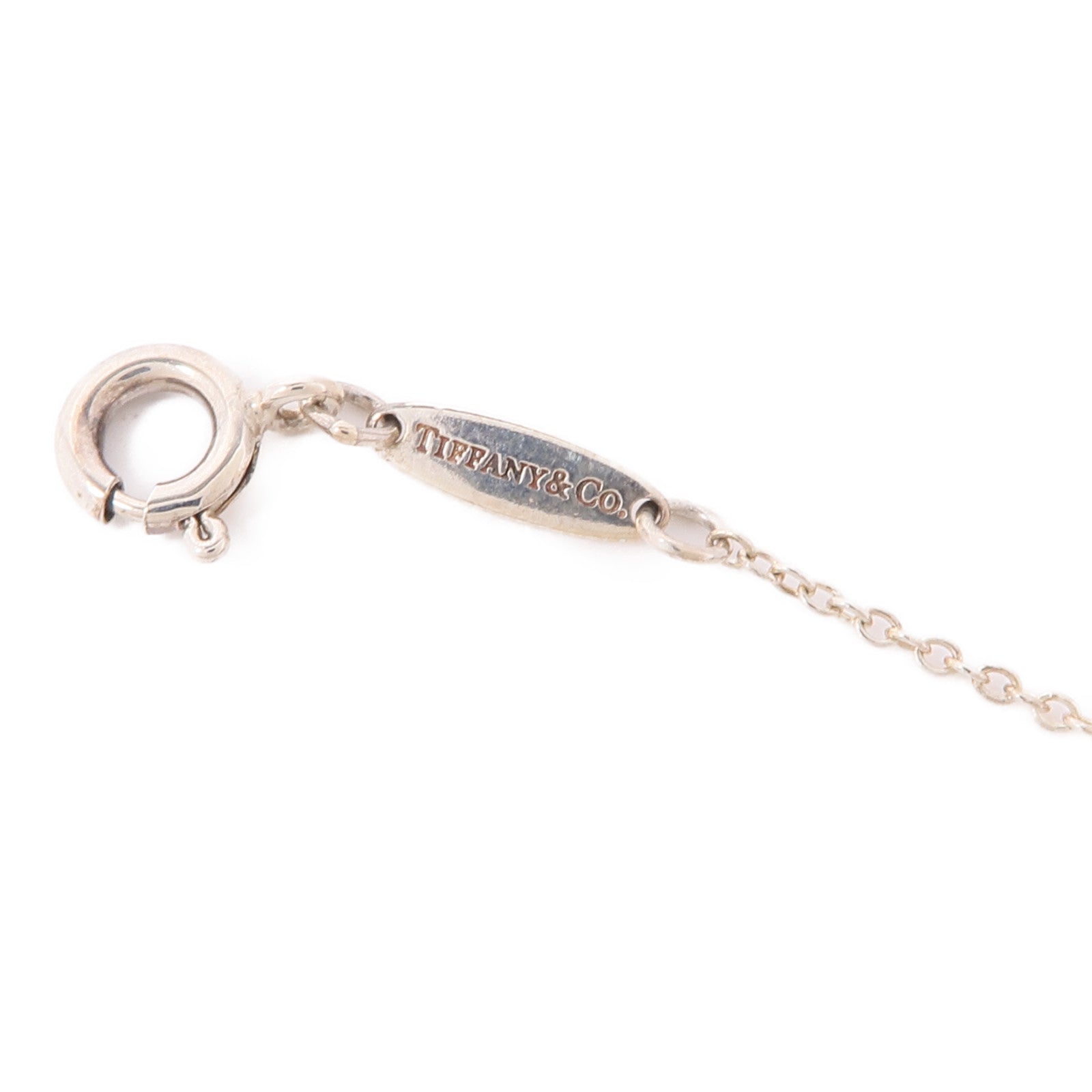 TIFFANY＆CO 925純銀Peretti Heart Necklace鑽石項鍊