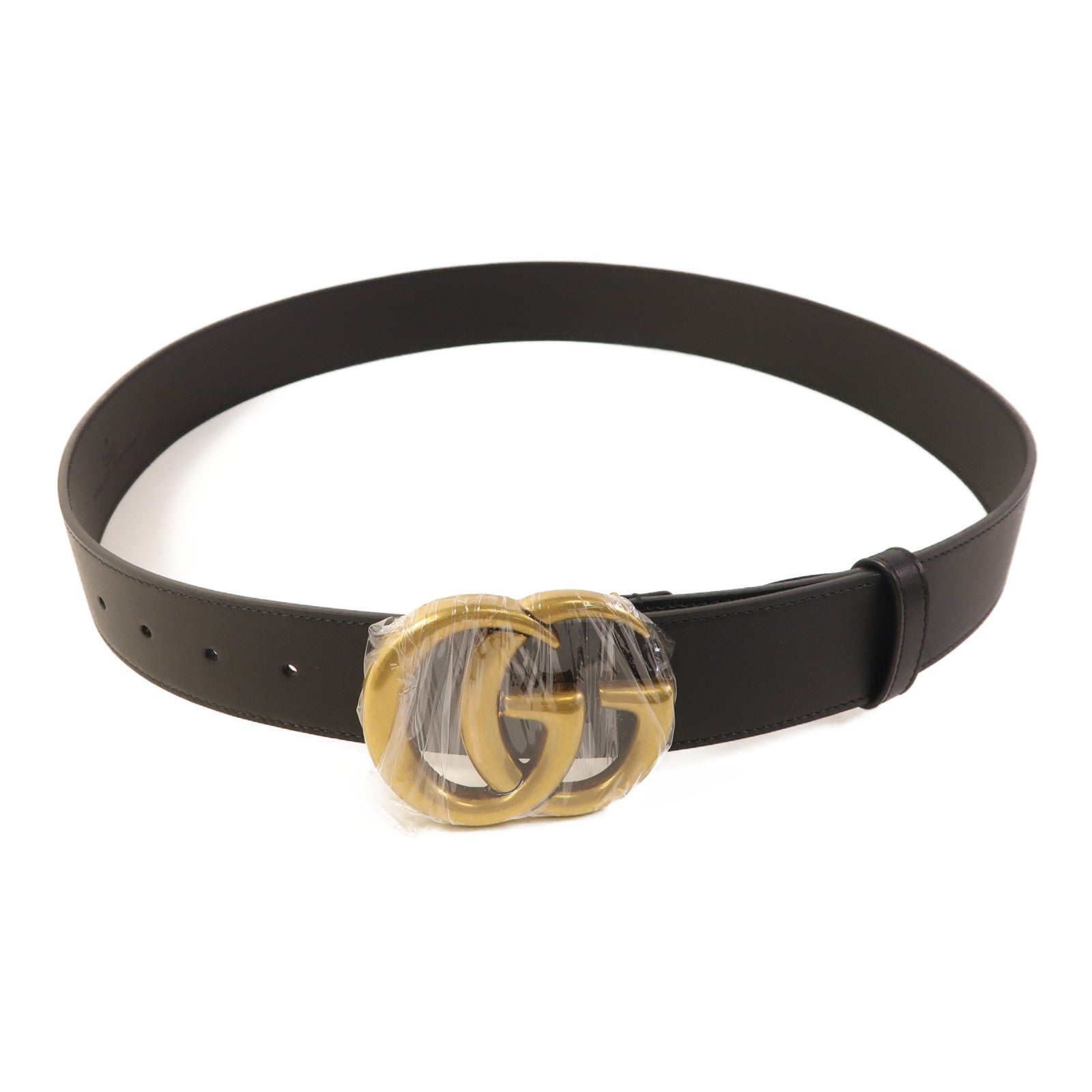 GUCCI 牛皮皮革GG Belt 95金扣皮帶