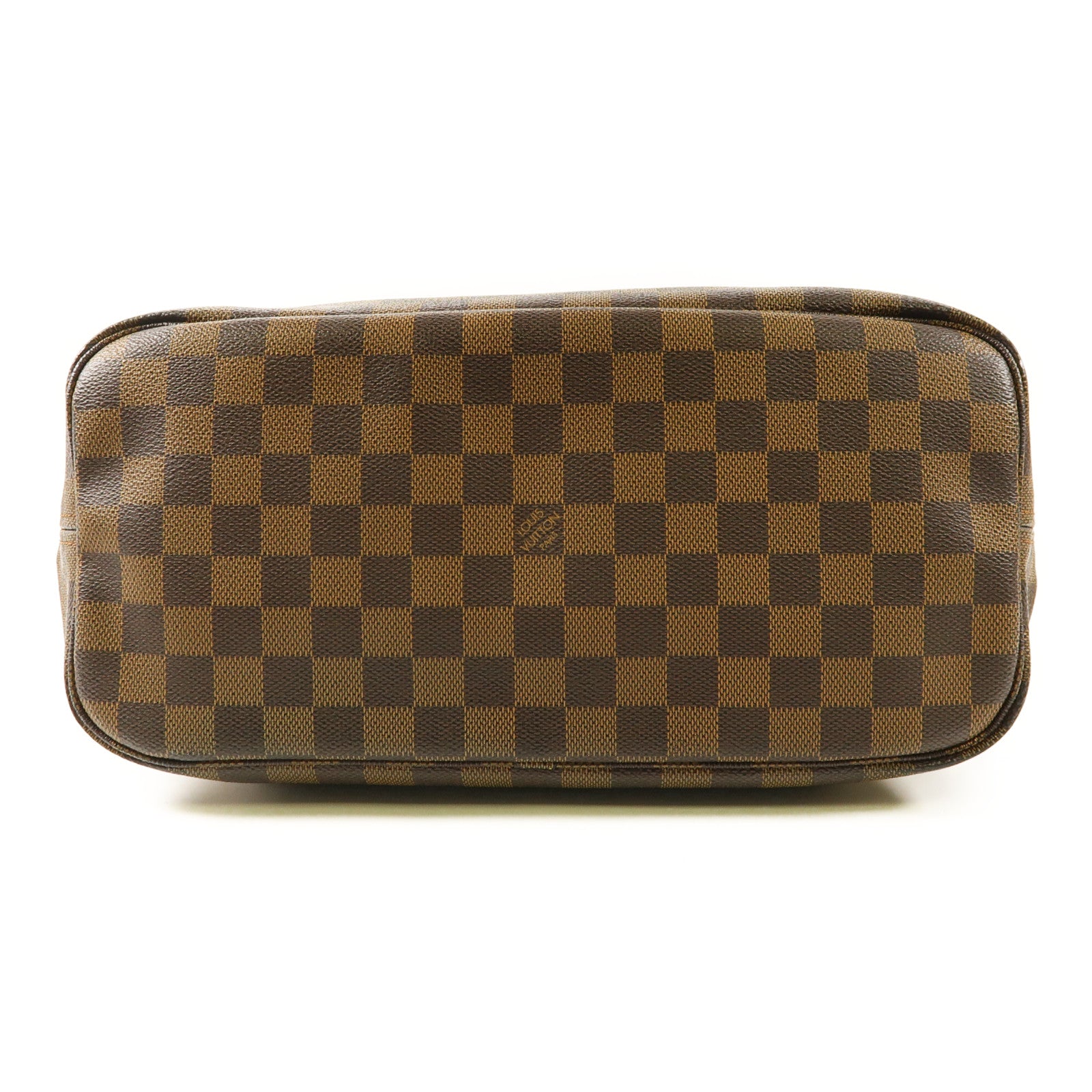 LOUIS VUITTON 【激減優惠】Damier Neverfull MM金扣手挽袋棕色