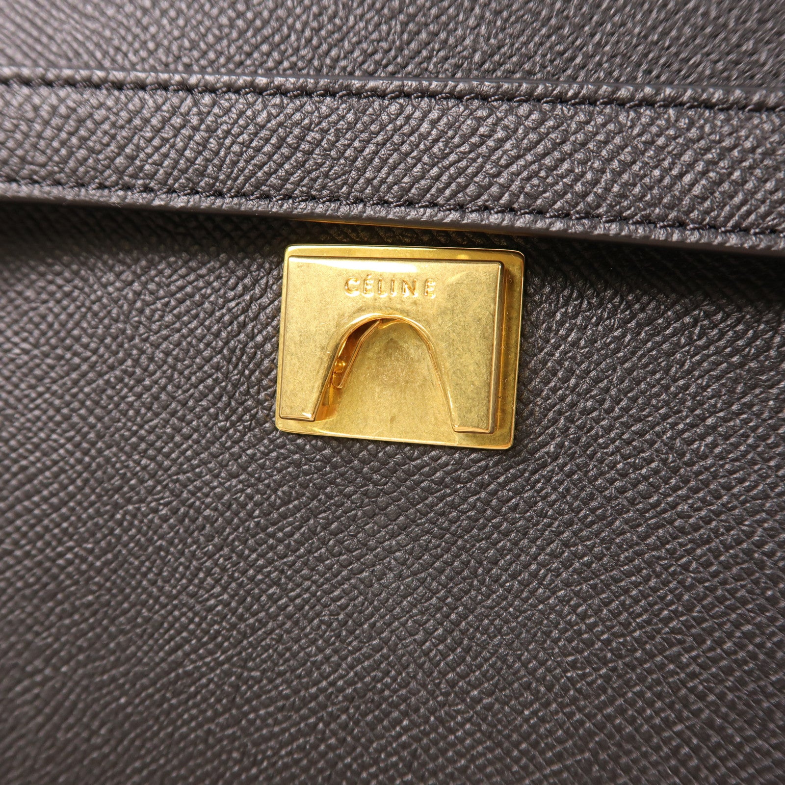 CELINE 牛皮皮革Micro Belt金扣手挽袋