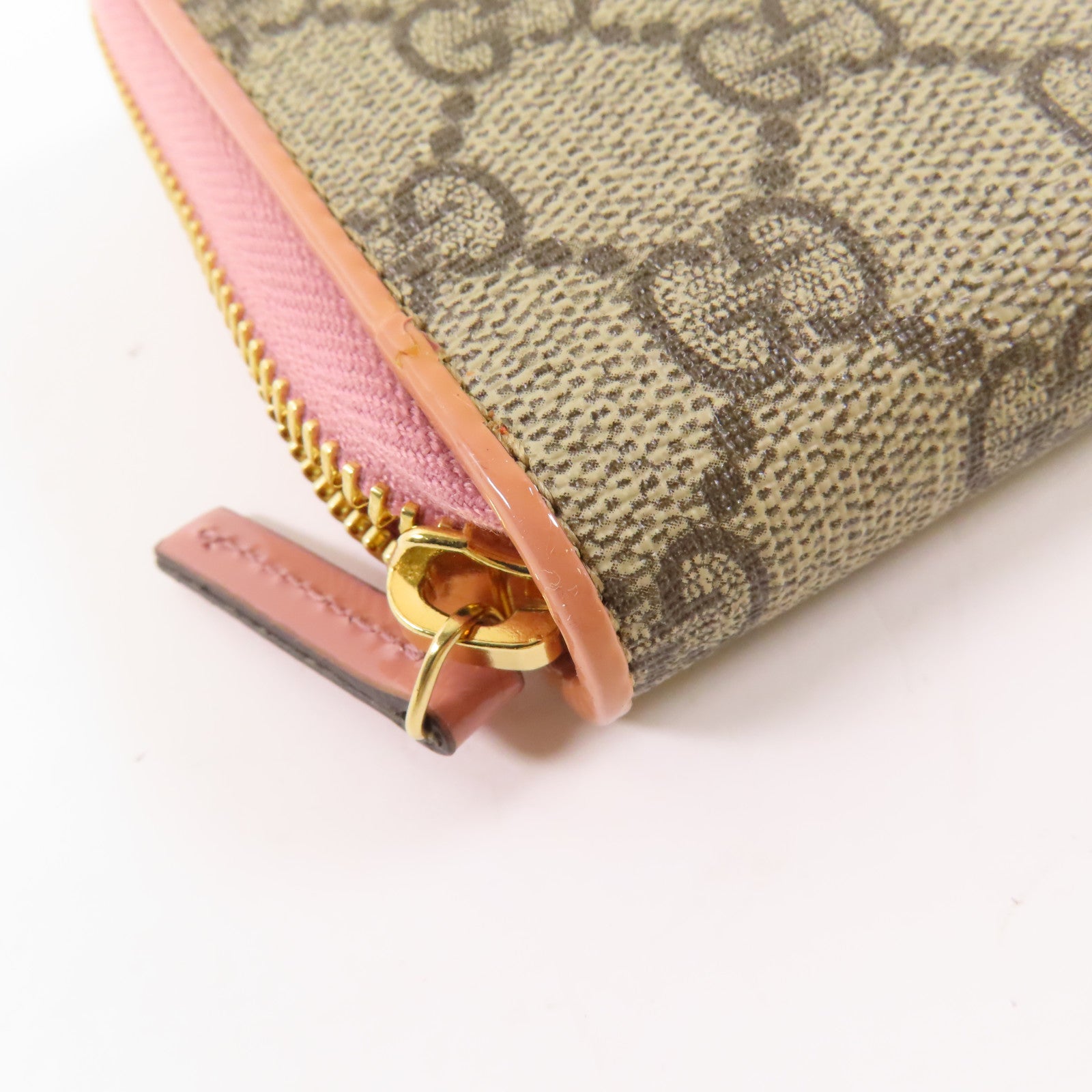 GUCCI 塗層帆布Long Wallet金扣長錢包