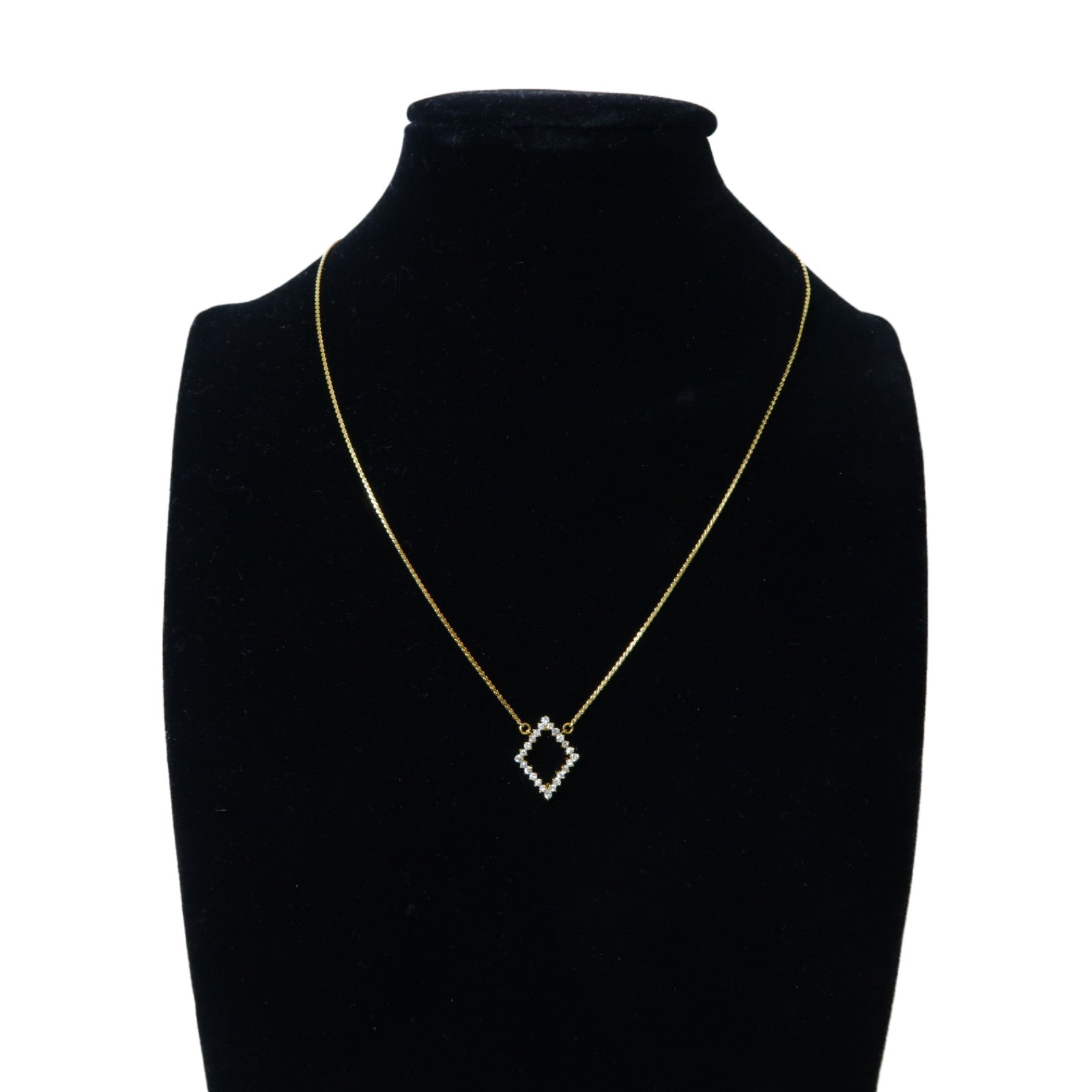 JEWELRY 【激減優惠】18K黃金Diamond Necklace 0.37ct鑽石項鍊金色