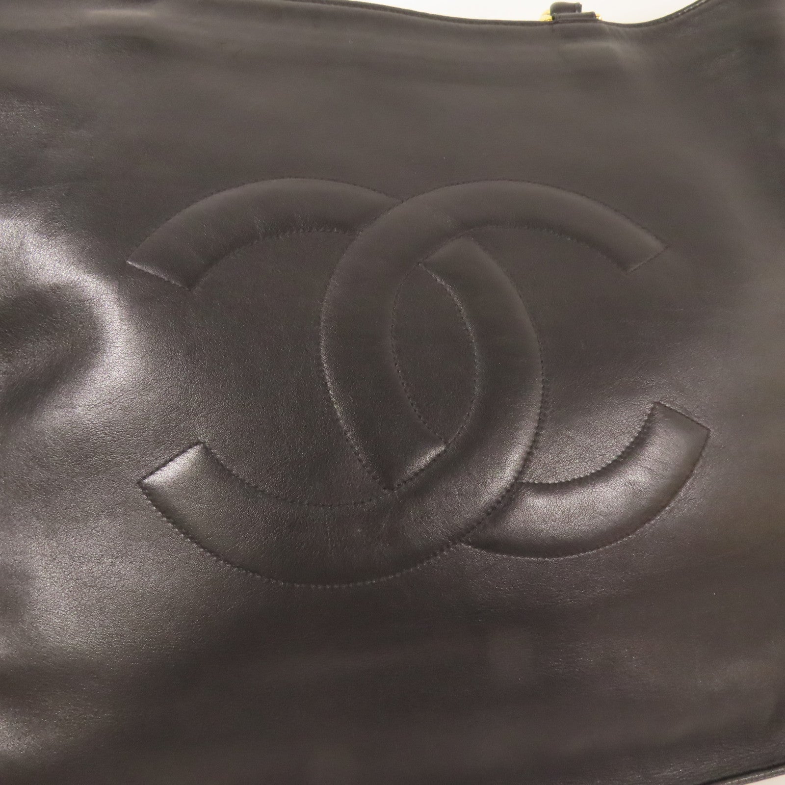 CHANEL 皮革Shoulder Tote金扣肩背袋/手挽袋