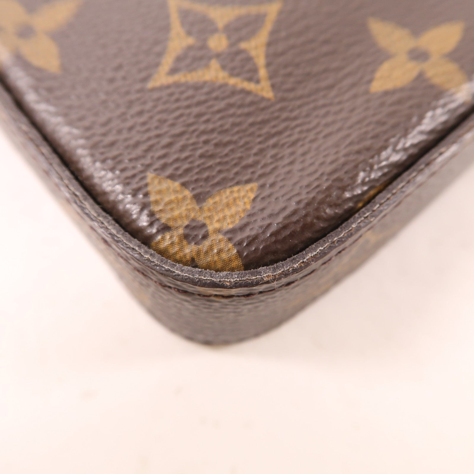 LOUIS VUITTON LV GHW Felicie Pochette Chain Shoulder Bag M61276 Monogram Brown