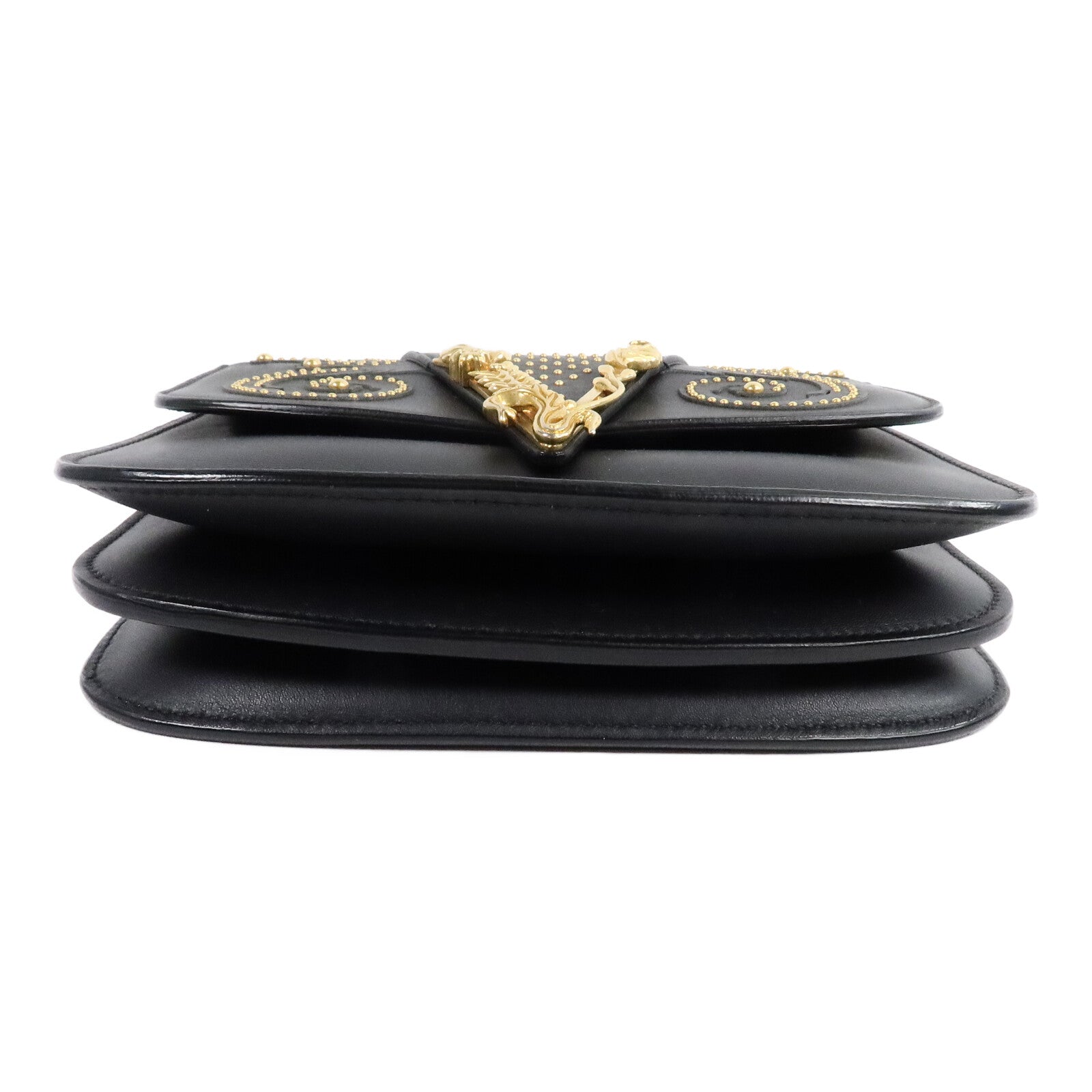 VERSACE 牛皮皮革Virtus手挽肩背兩用袋