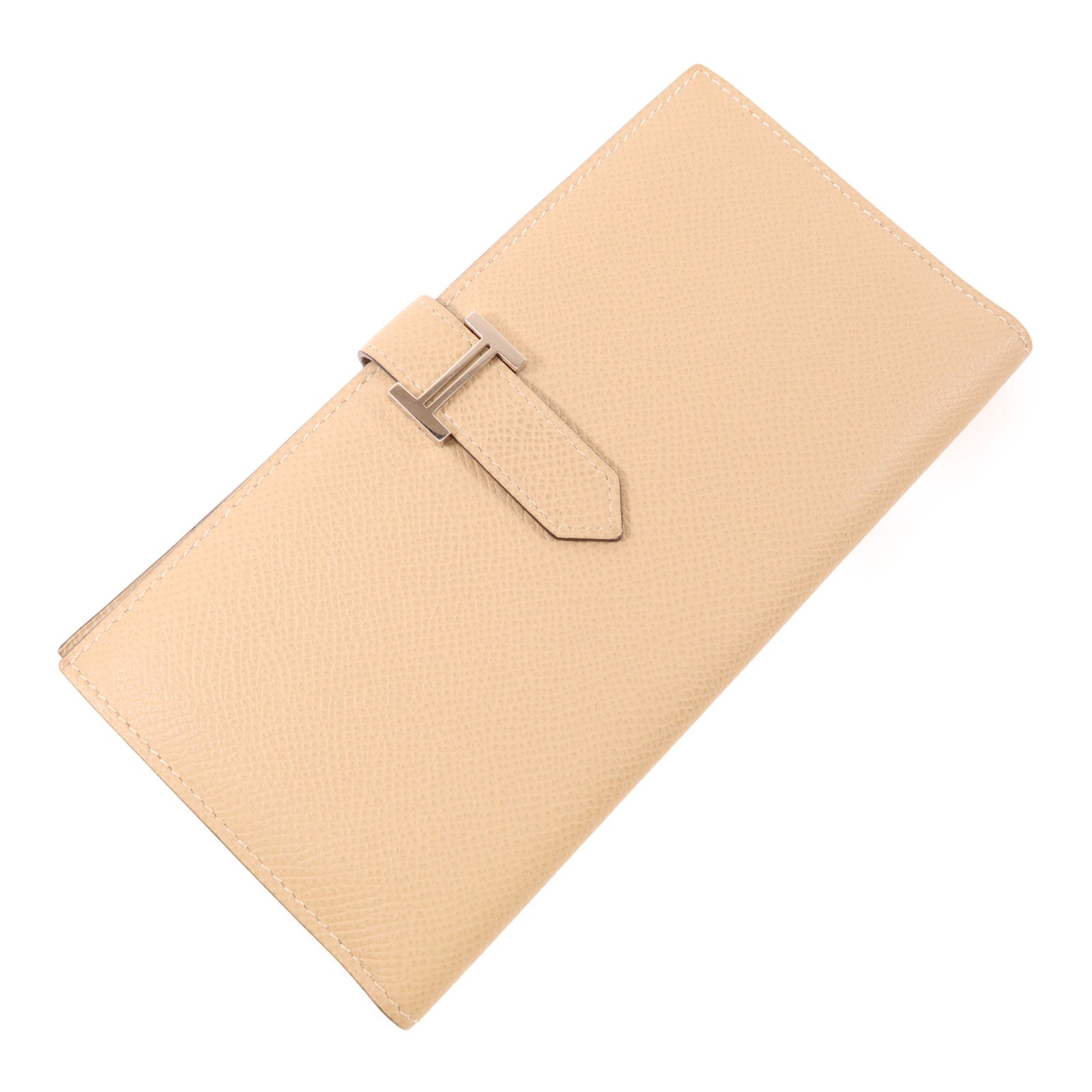 HERMES Epsom皮革Bearn Wallet銀扣長錢包Trench