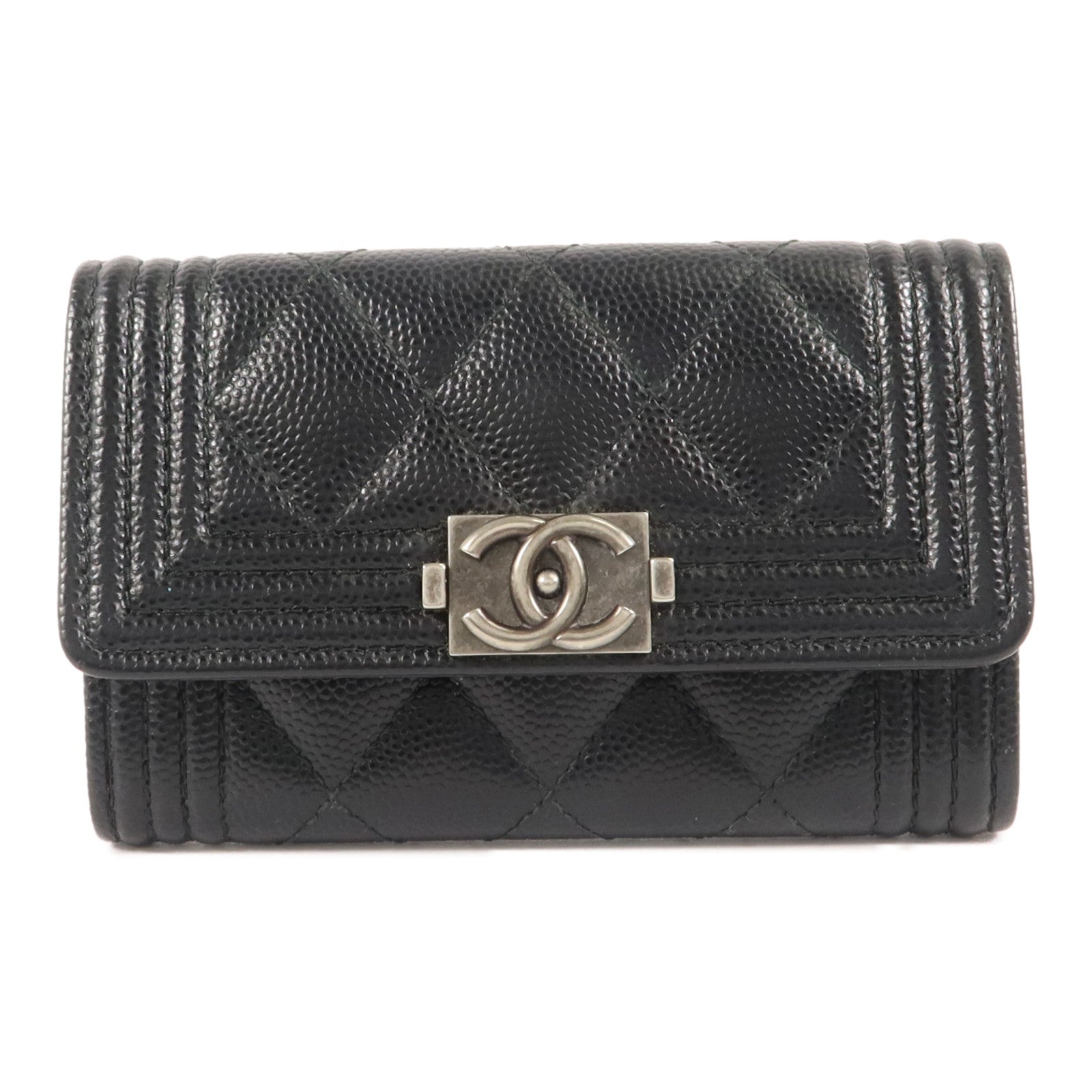CHANEL 牛皮皮革Boy Card Case卡片套