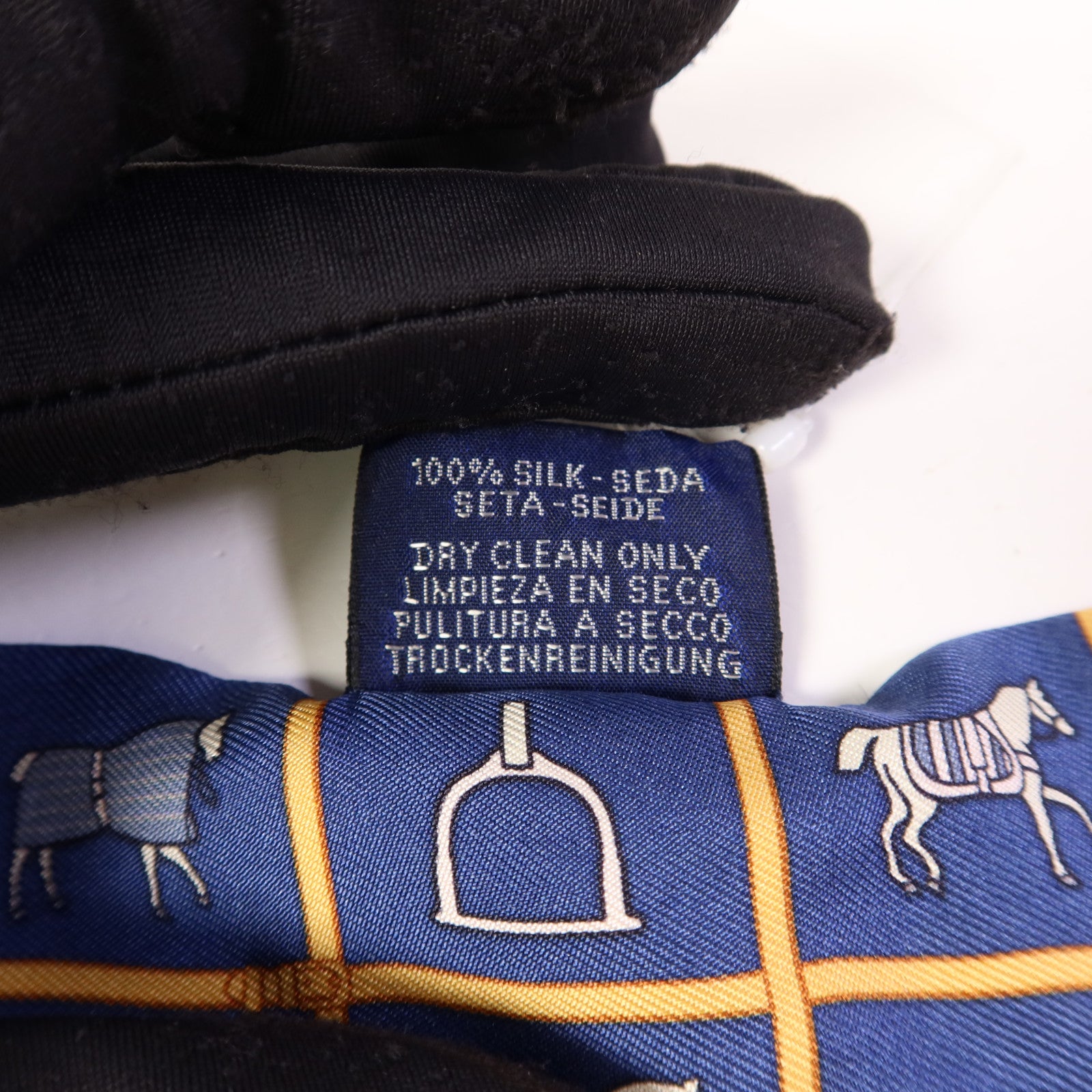 HERMES 絲質Twilly絲巾Blue