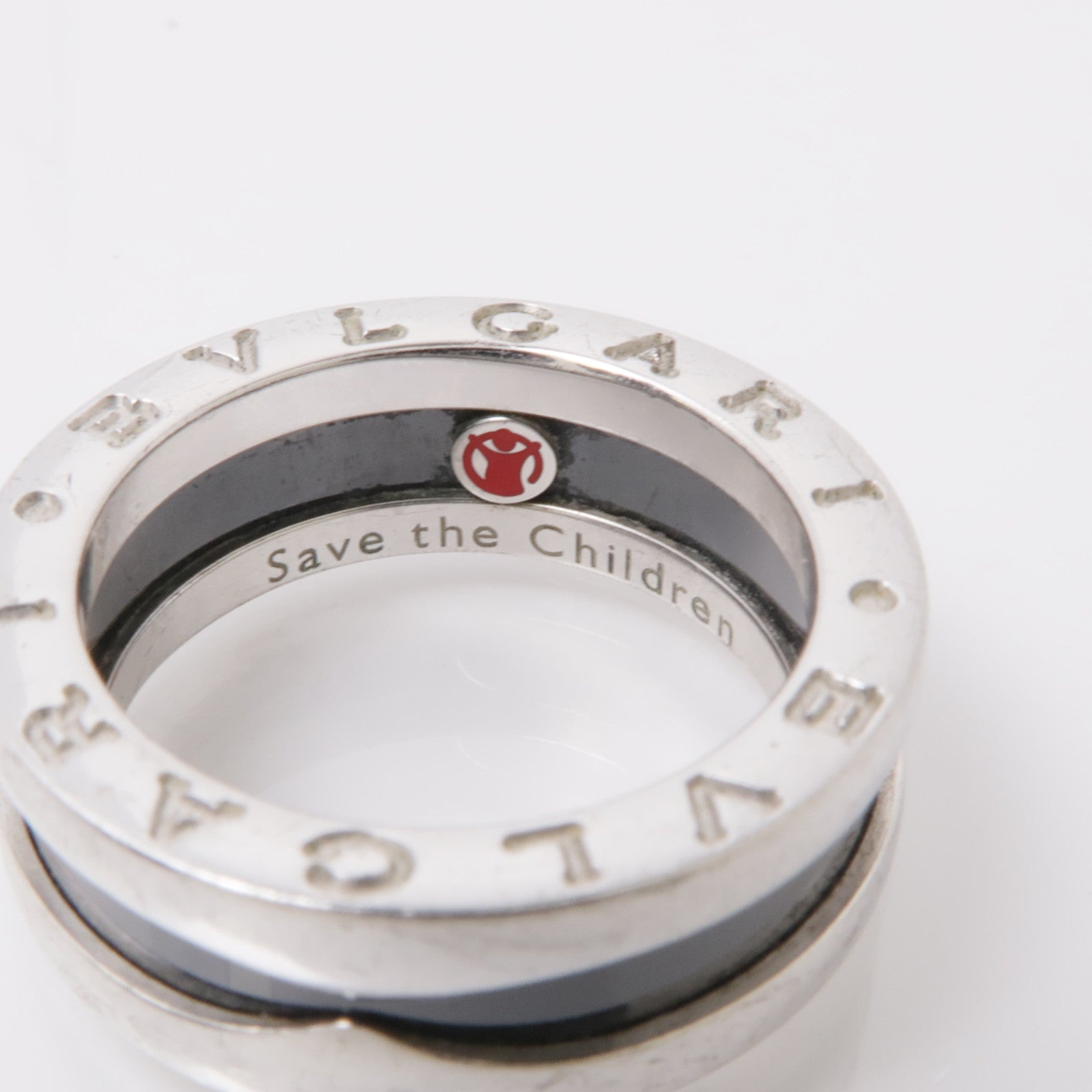 BVLGARI BLV Save the Children Ring BLV 50 US#5 925 Sterling Silver