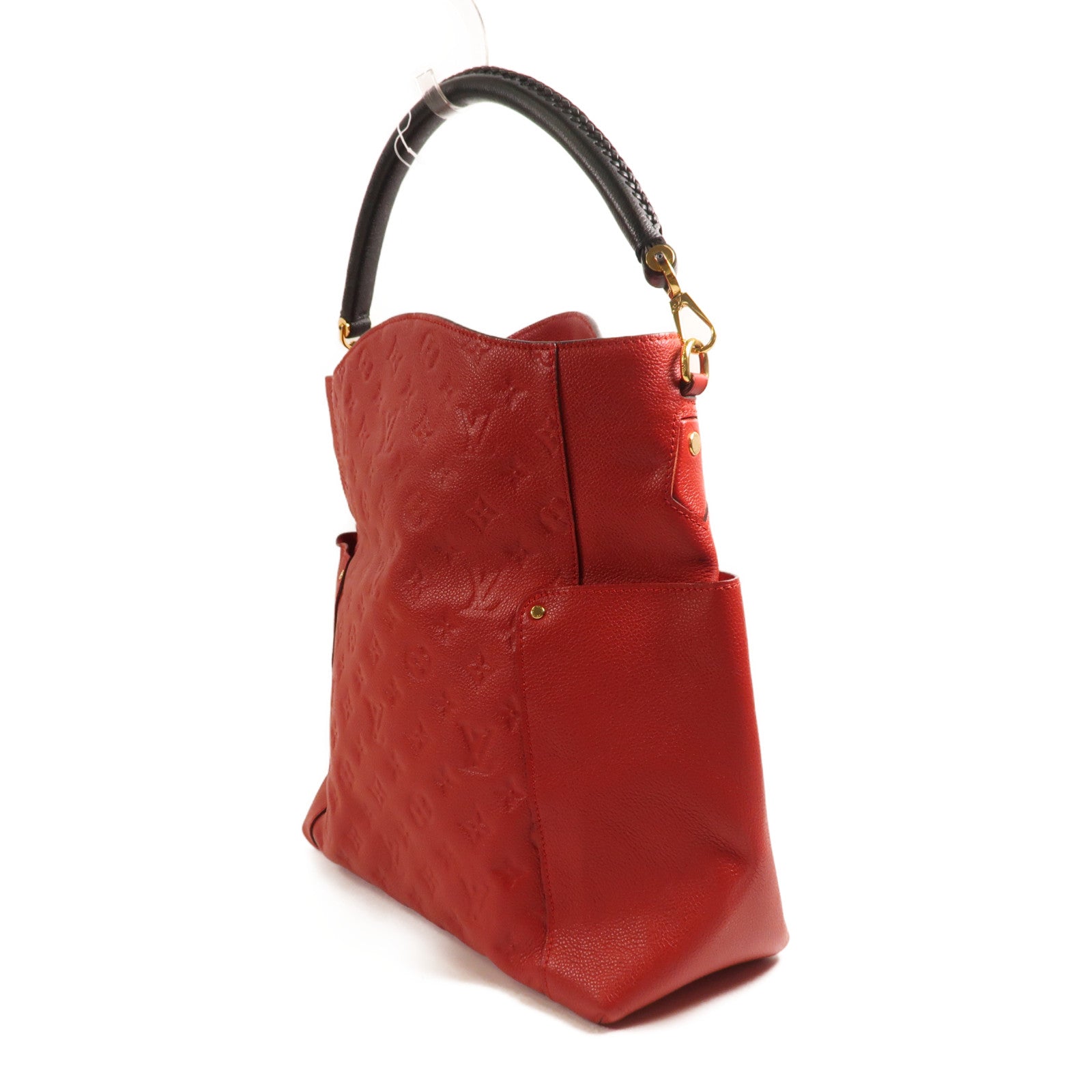 LOUIS VUITTON Monogram Empreinte Bagatelle金扣肩背袋