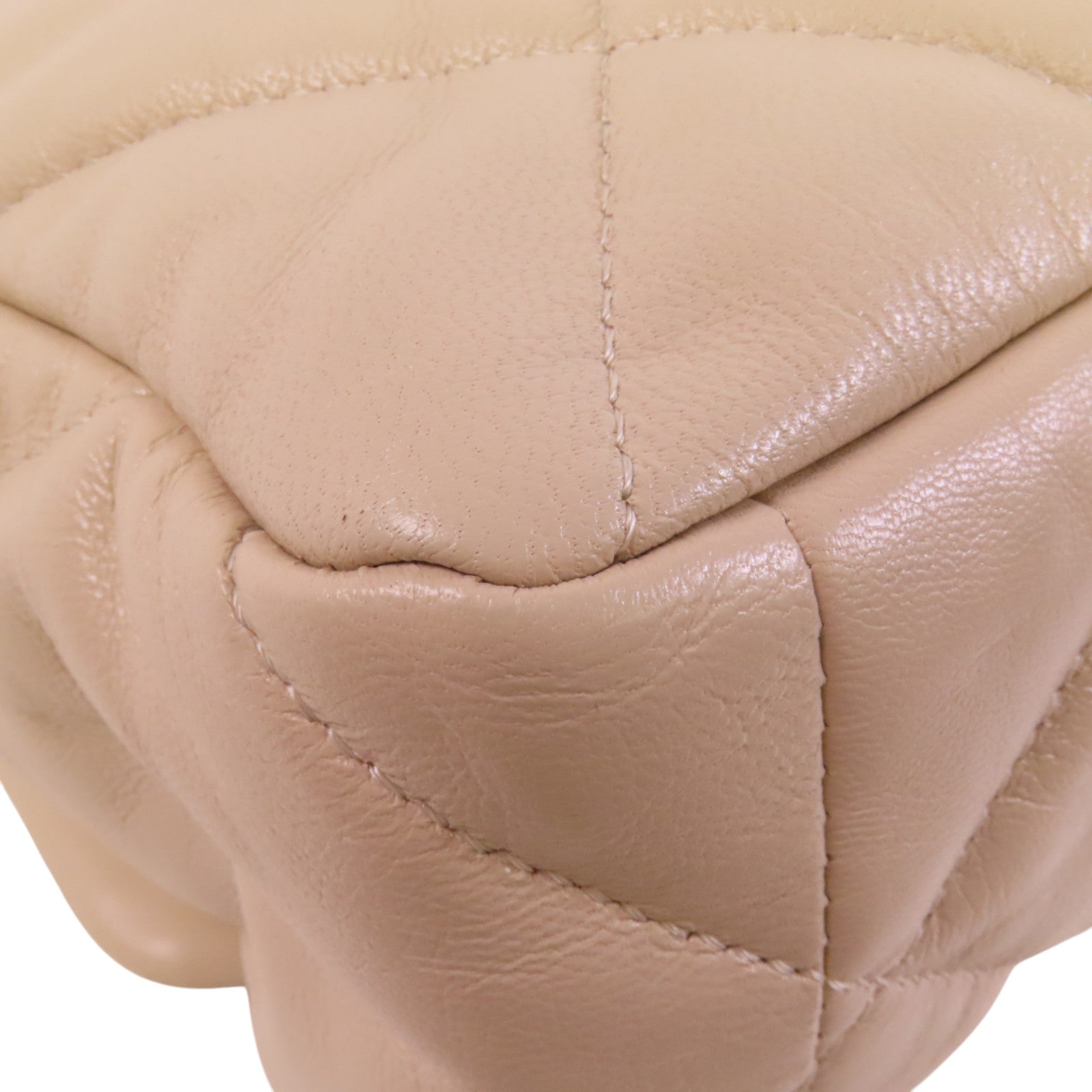 CHANEL 羊皮皮革C19金扣鏈帶手挽肩背兩用袋