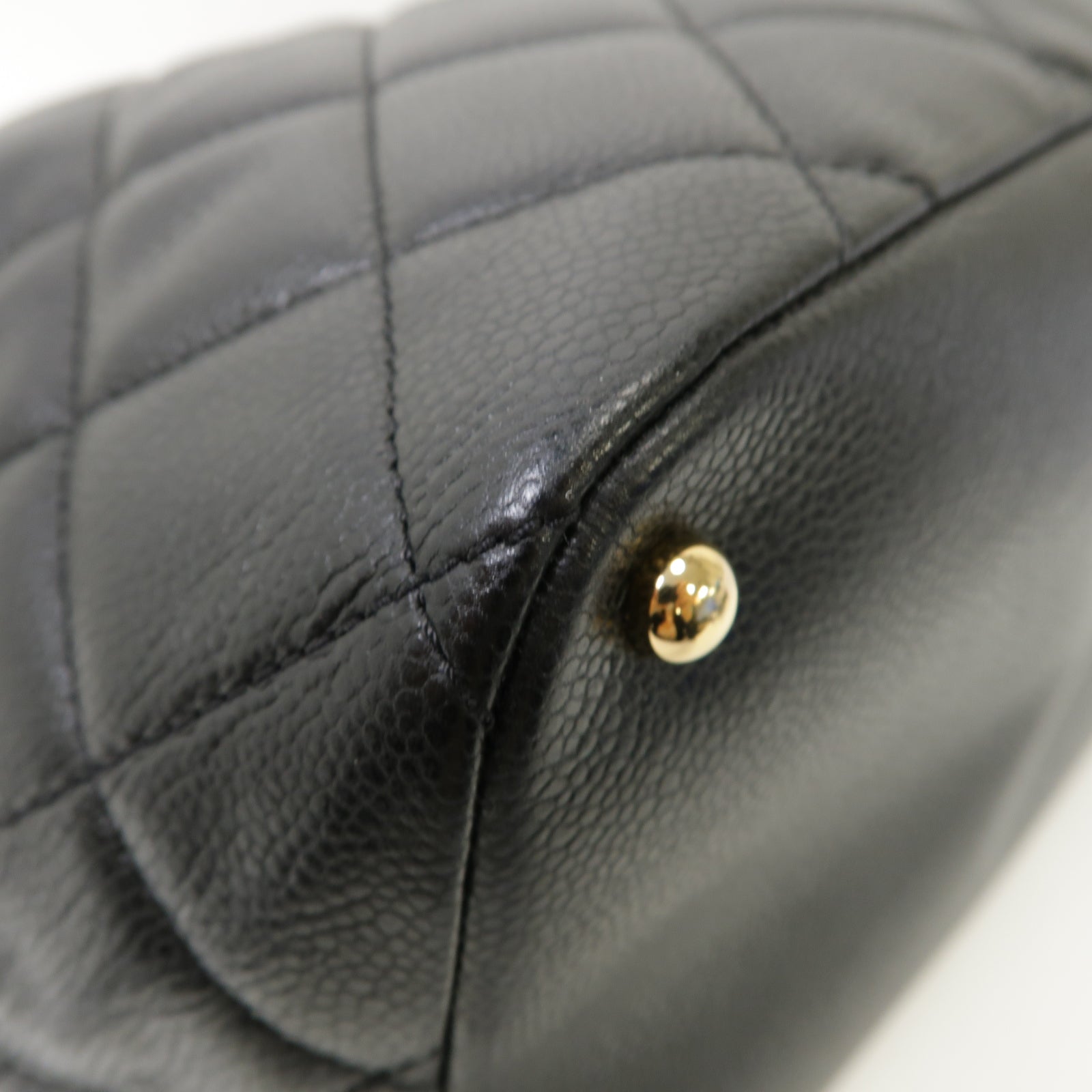 CHANEL 【激減優惠】菱格牛皮皮革Chain Shoulder Bag金扣鏈帶肩背袋黑色