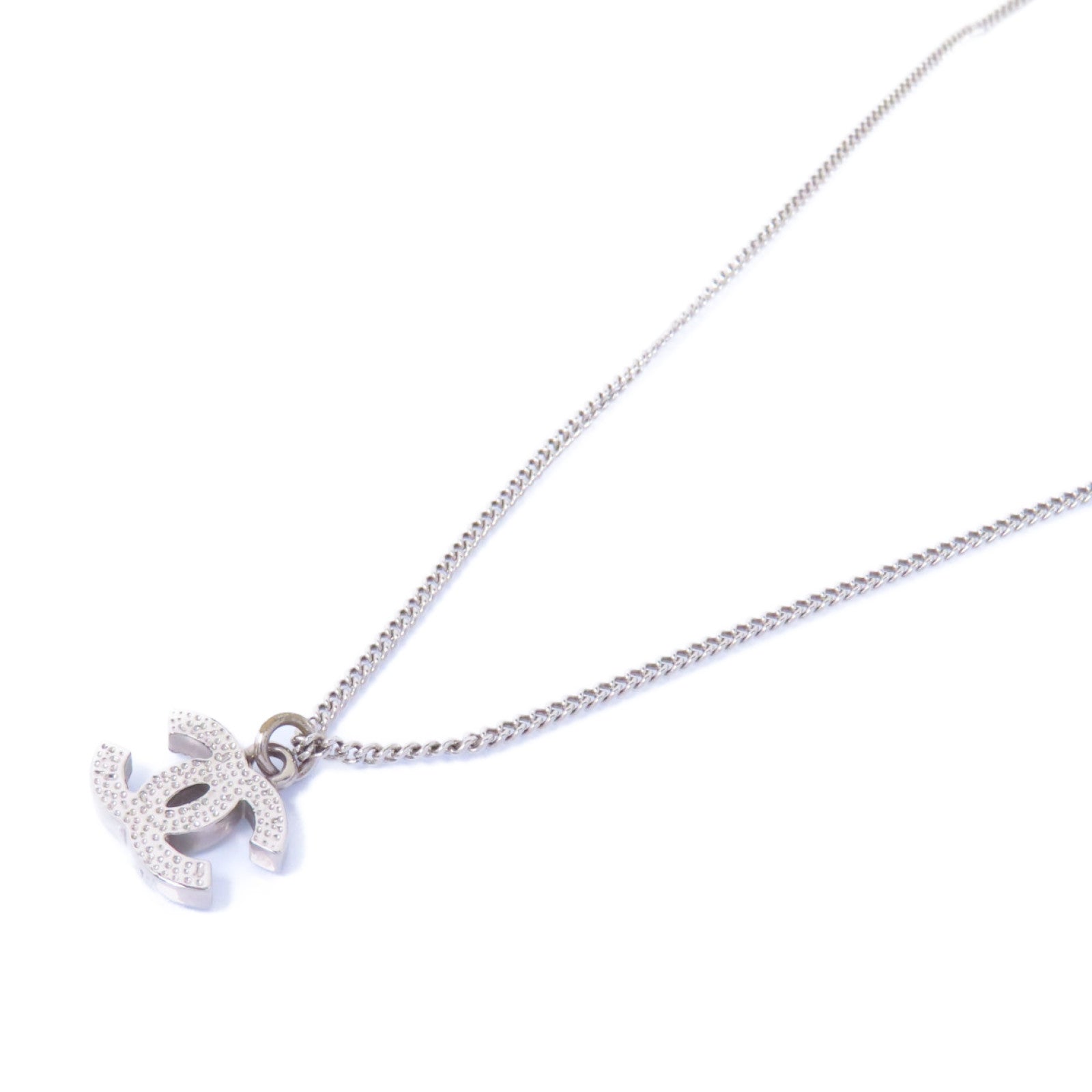 CHANEL 金屬Necklace項鍊銀色