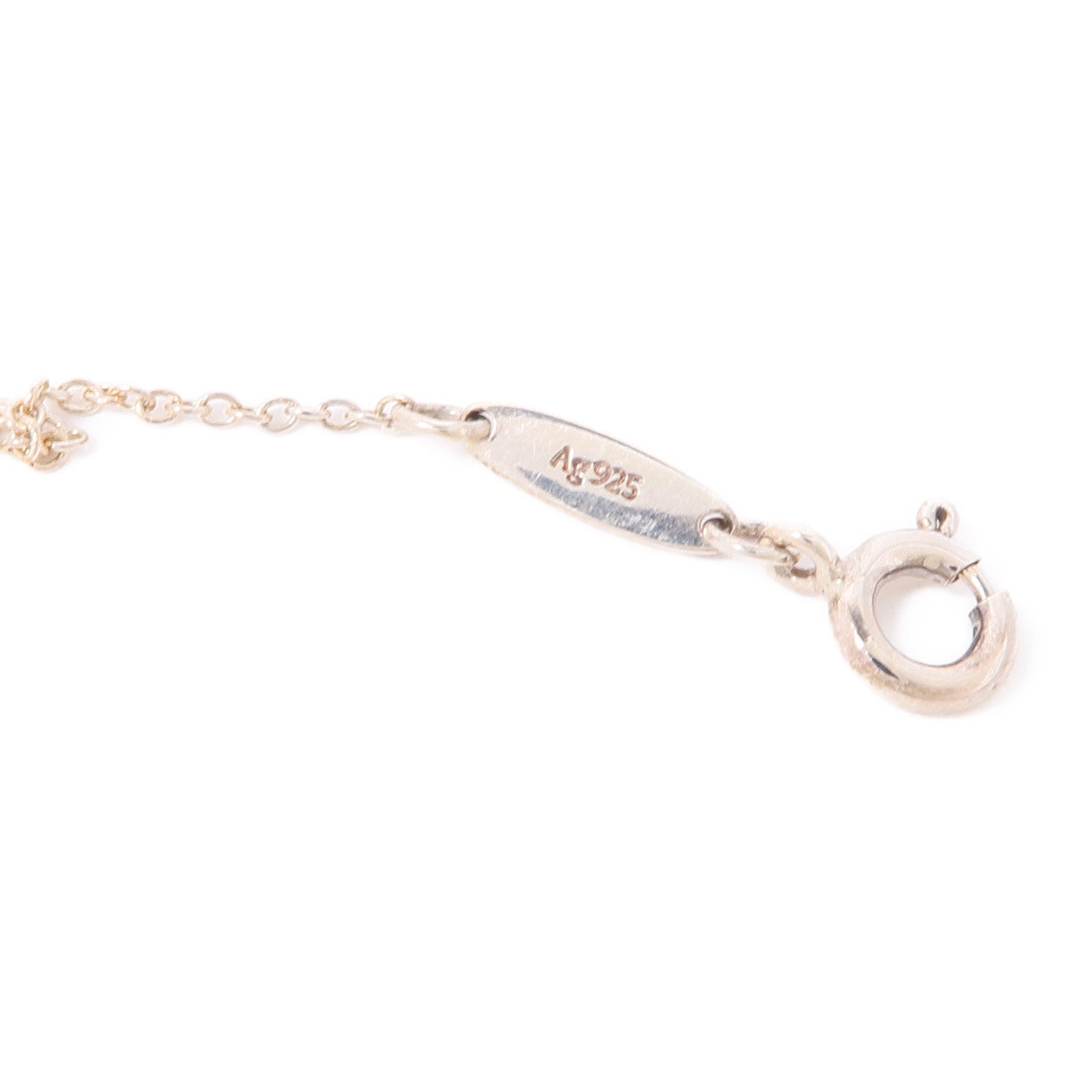 TIFFANY＆CO 925純銀Peretti Heart Necklace鑽石項鍊