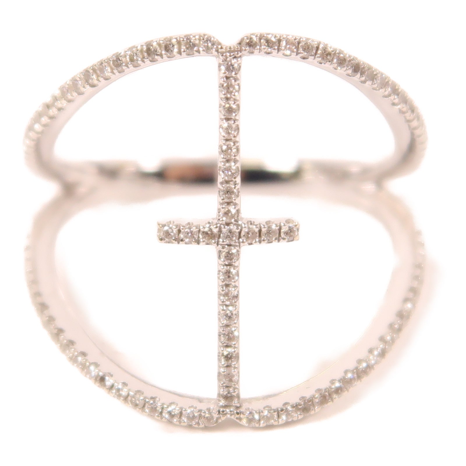 JEWELRY 【激減優惠】18K白金/鑽石Diamond Ring戒指US#6.25