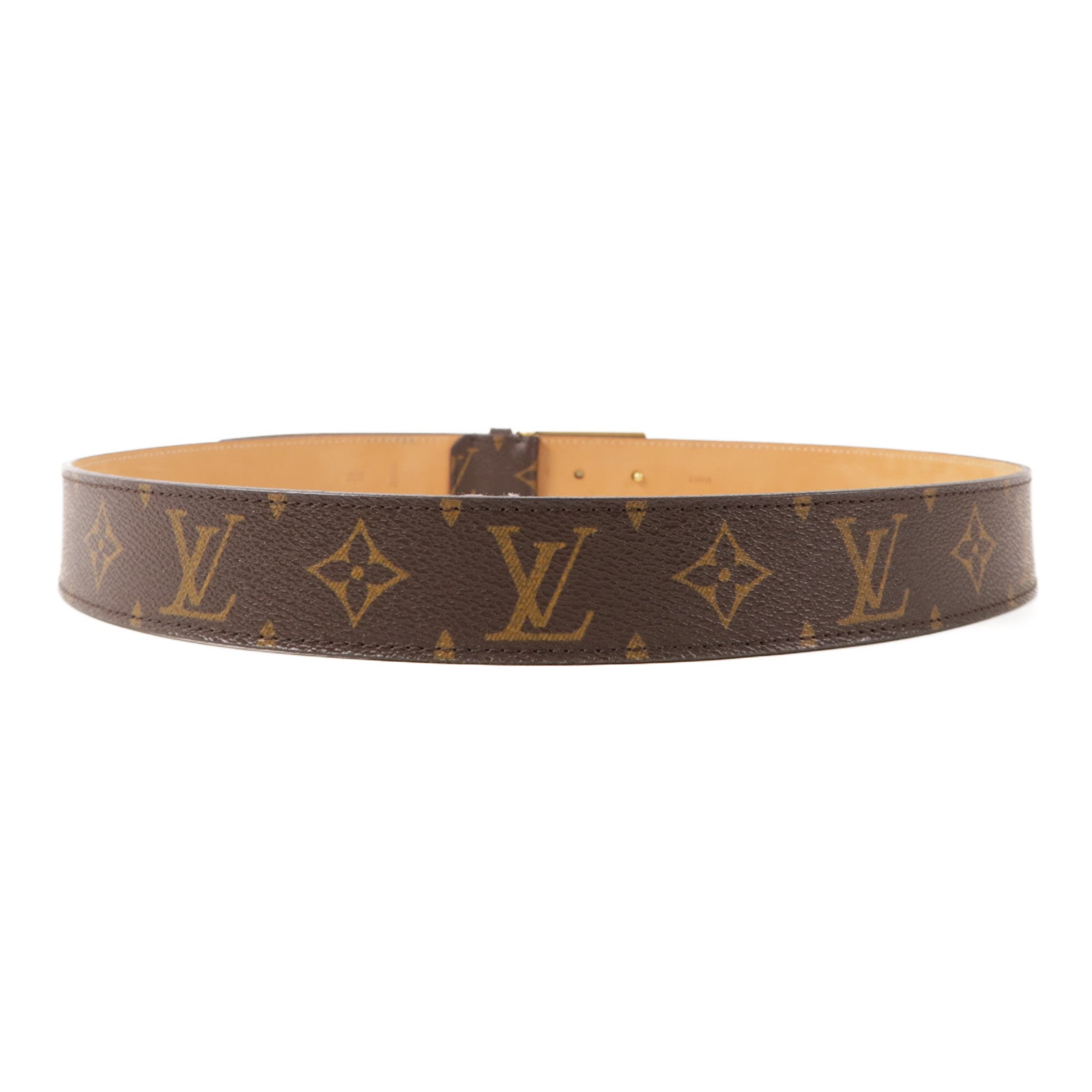 LOUIS VUITTON Monogram Ceinture Belt金扣皮帶