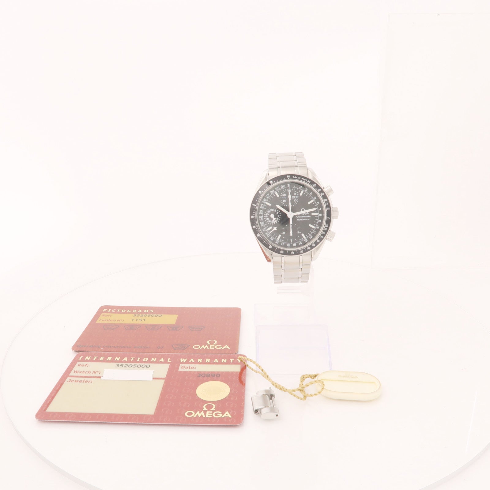 OMEGA Speedmaster Day Date不鏽鋼手錶自動機芯黑色