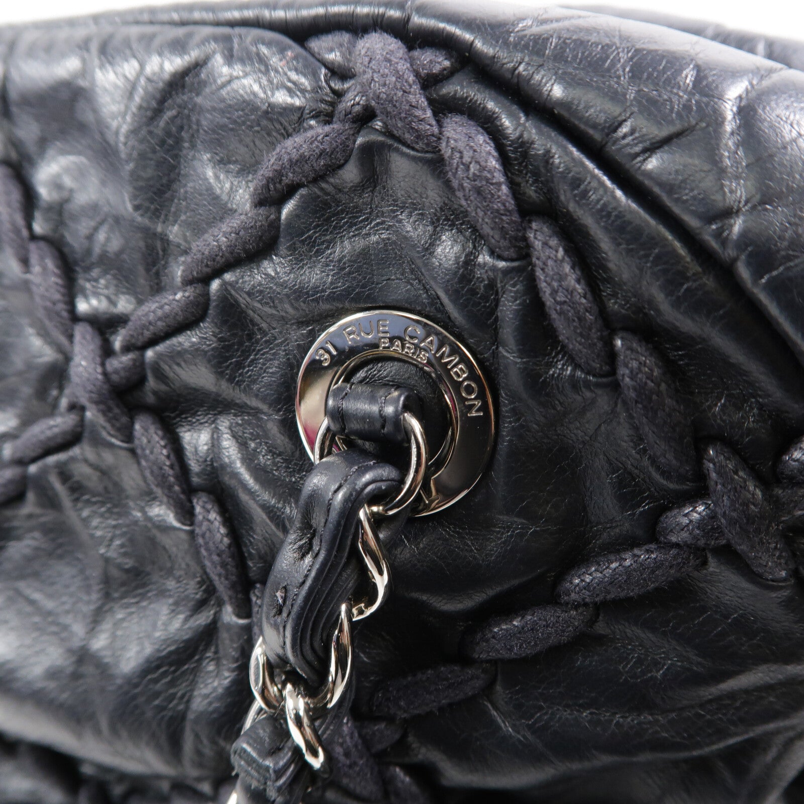CHANEL 牛皮皮革Shoulder Bag鏈帶肩背袋