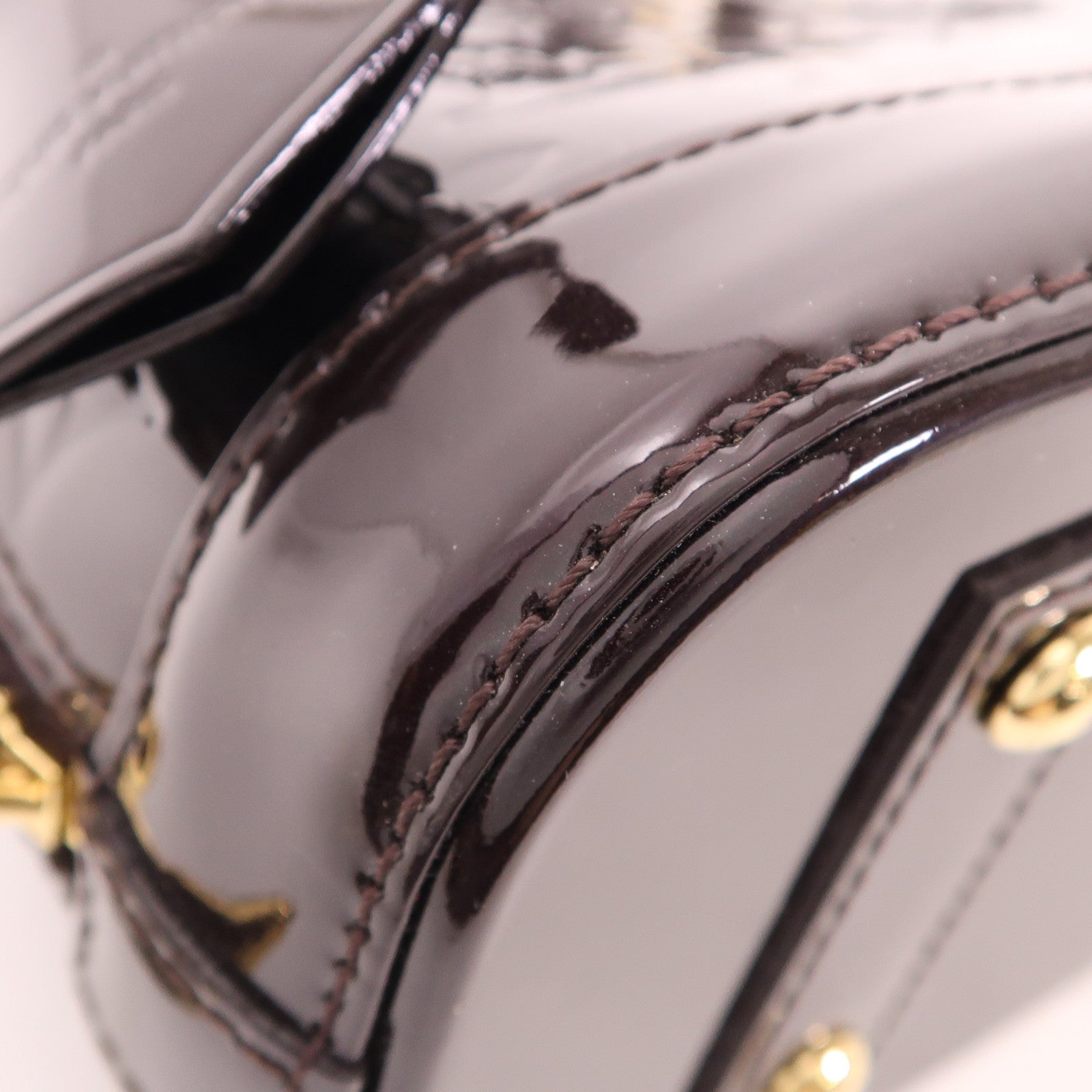 LOUIS VUITTON Vernis Alma BB金扣手挽肩背兩用袋
