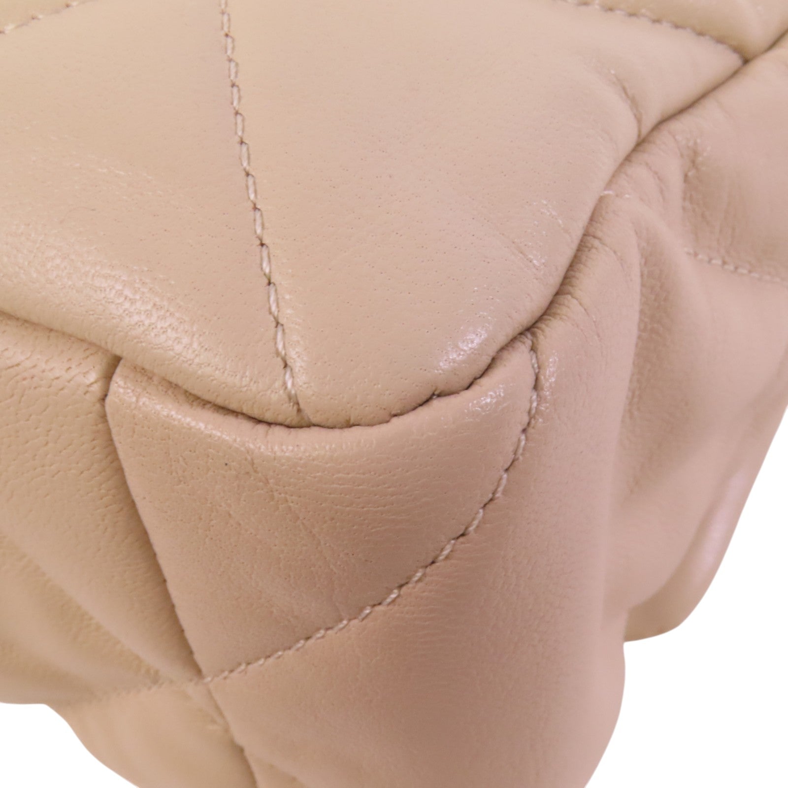 CHANEL 羊皮皮革C19金扣鏈帶手挽肩背兩用袋