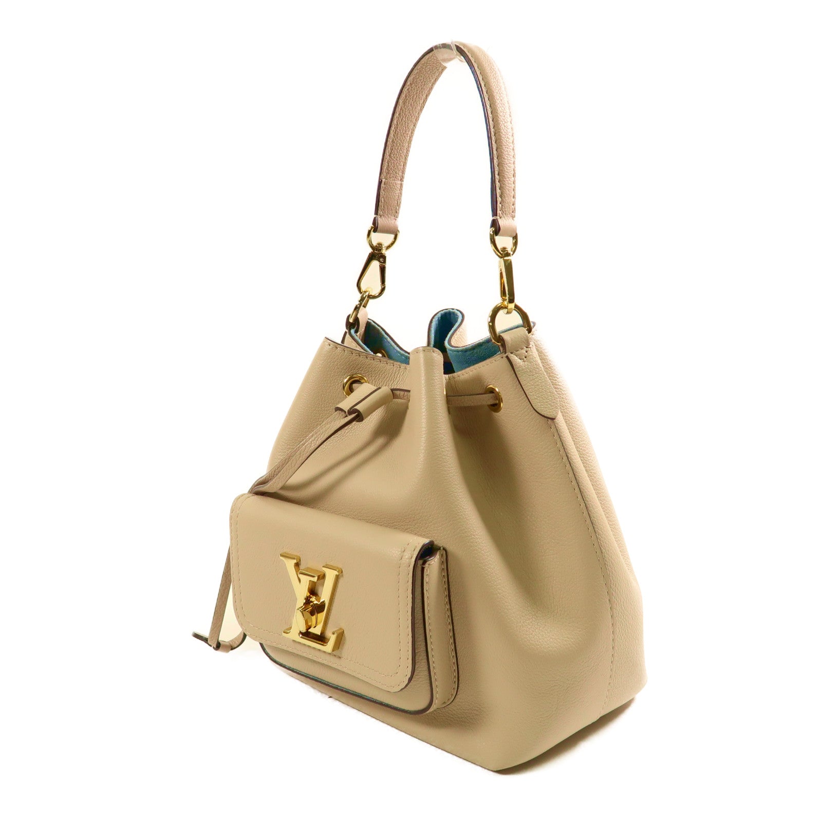 LOUIS VUITTON 牛皮皮革Lockme金扣手挽肩背兩用袋